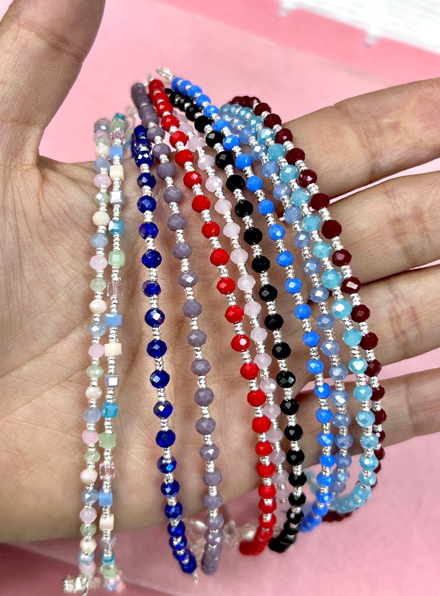 Pulsera muranos - Plata