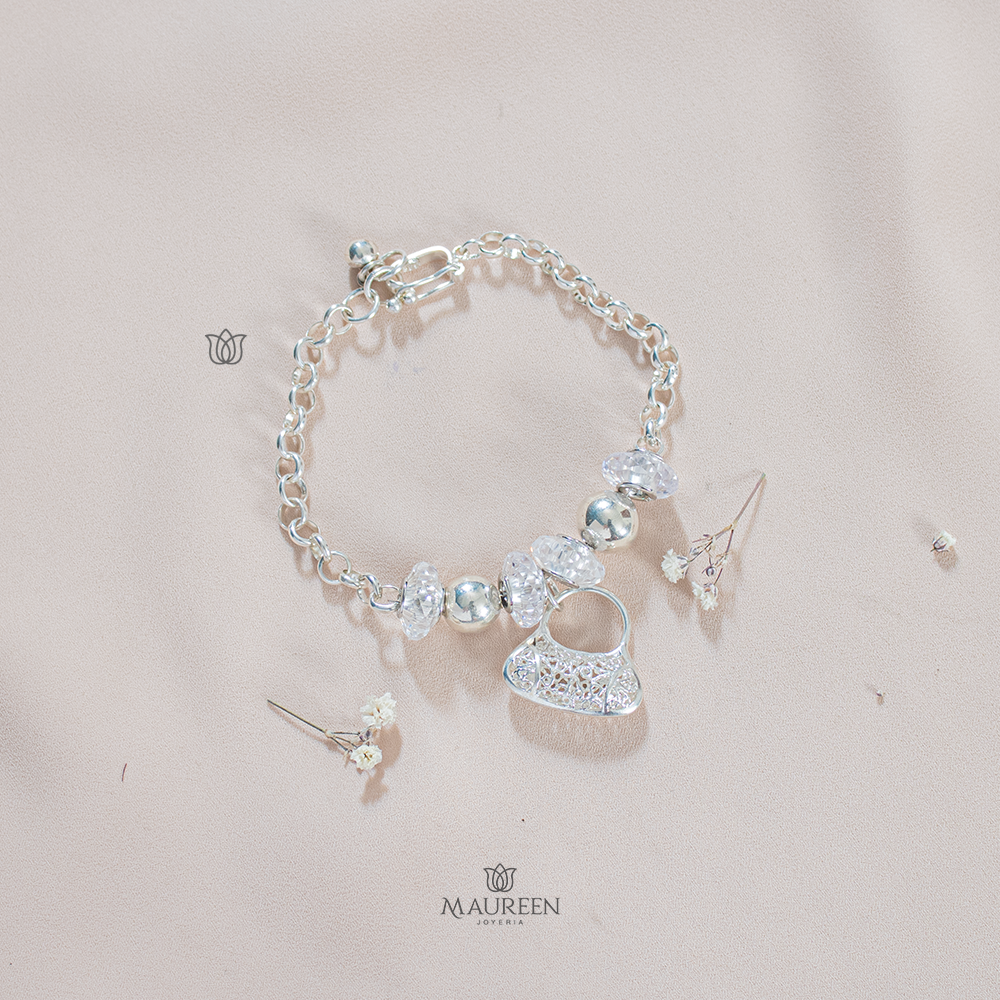 Pulsera Cartera Filigrana Plata