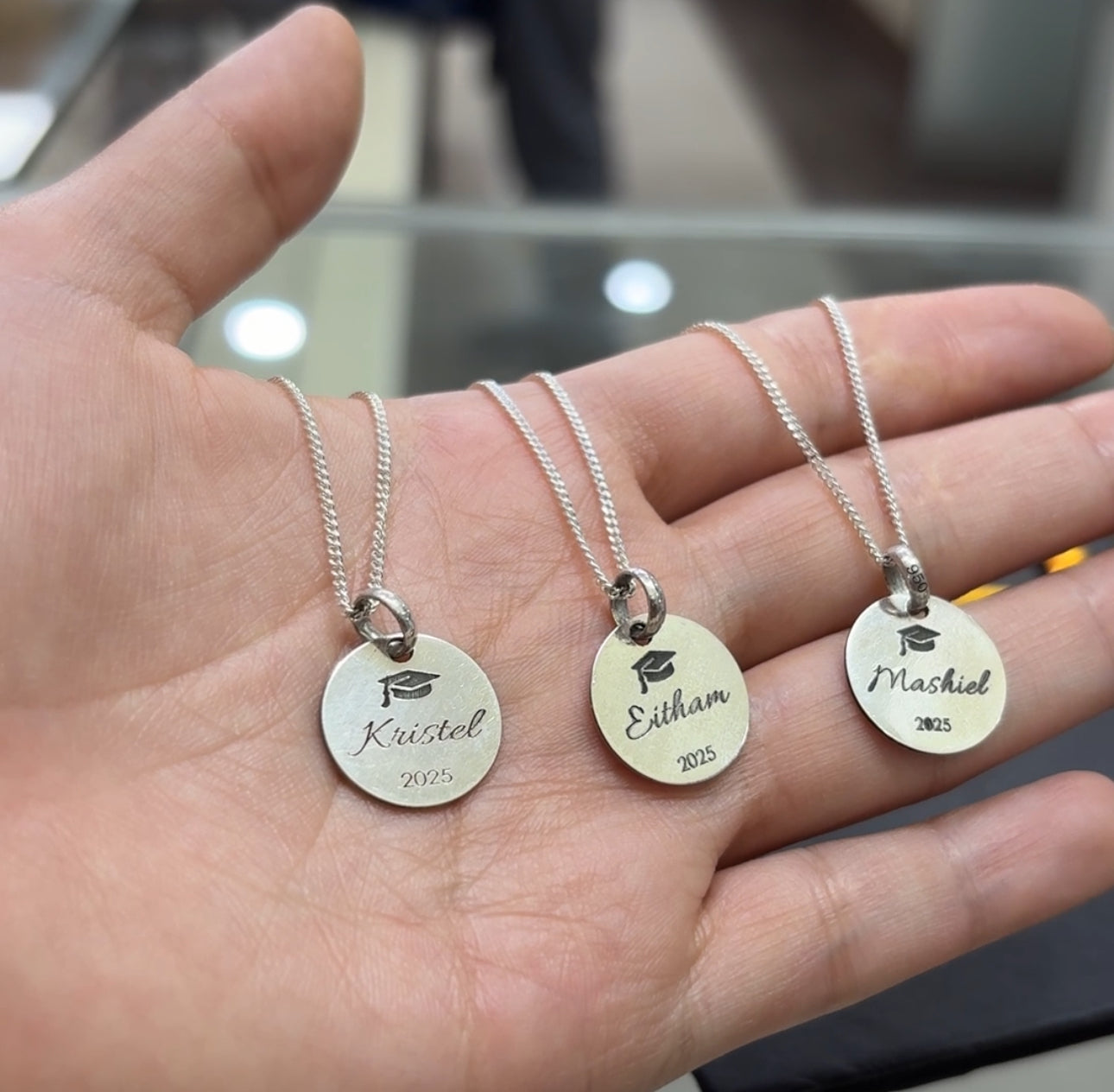 Dije Graduación Personalizado - Plata