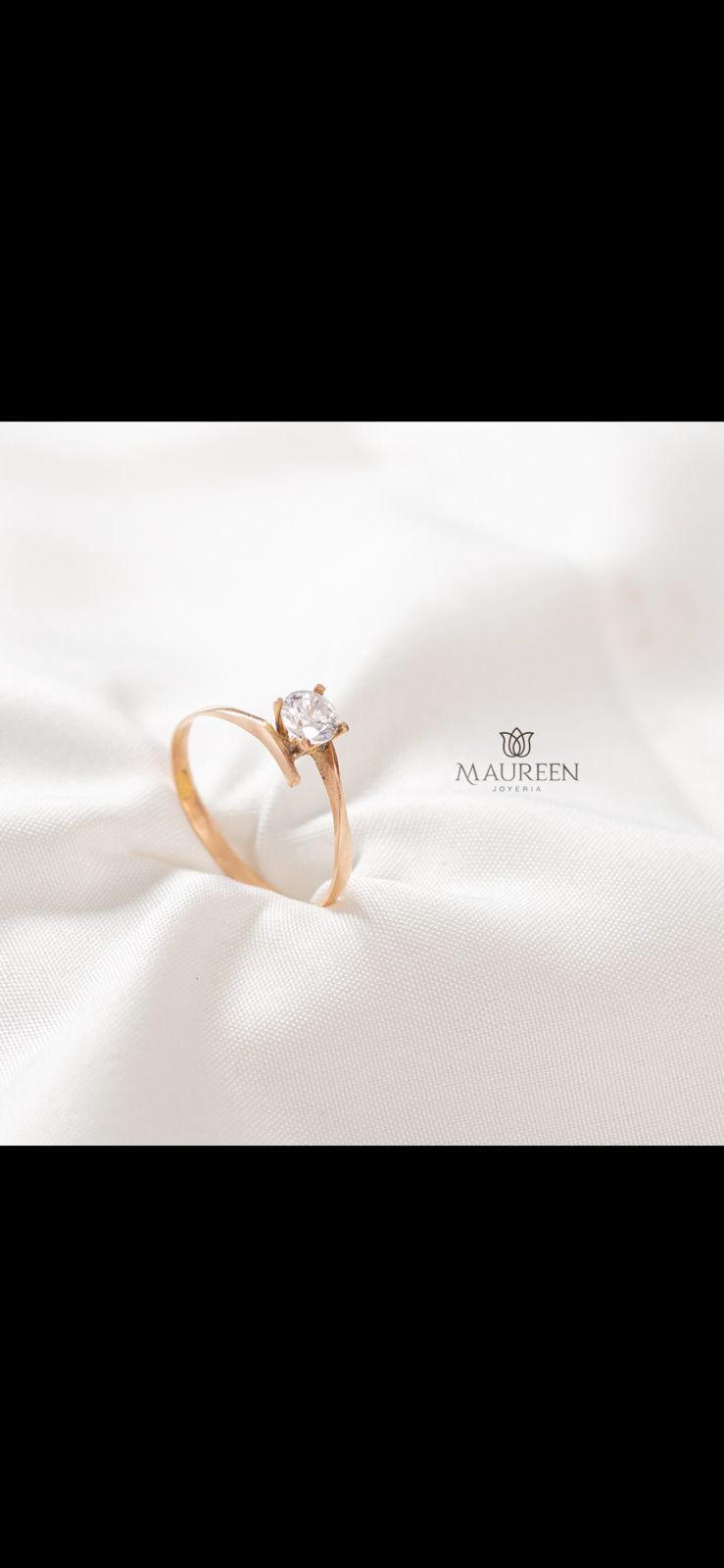 Anillo de compromiso Solitario - Oro