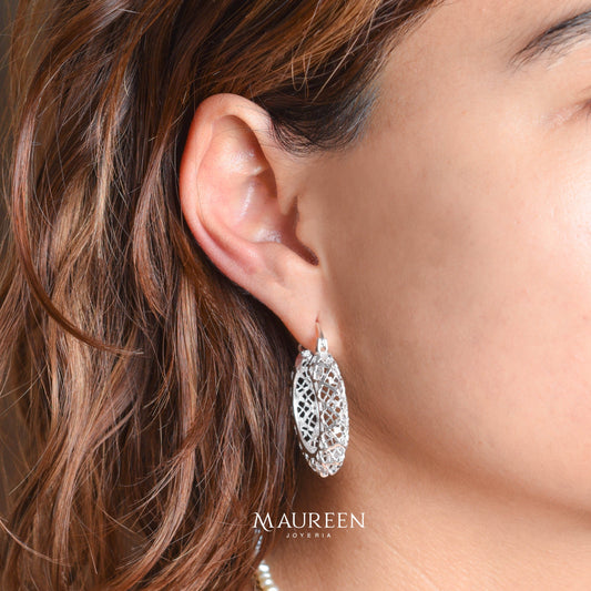 Argolla chunky zigzag - Plata