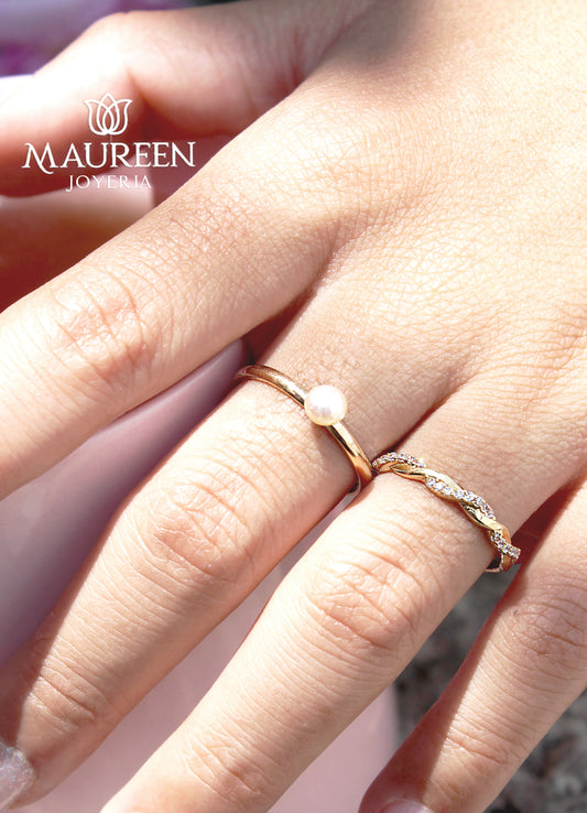 Anillo perla natural - Oro