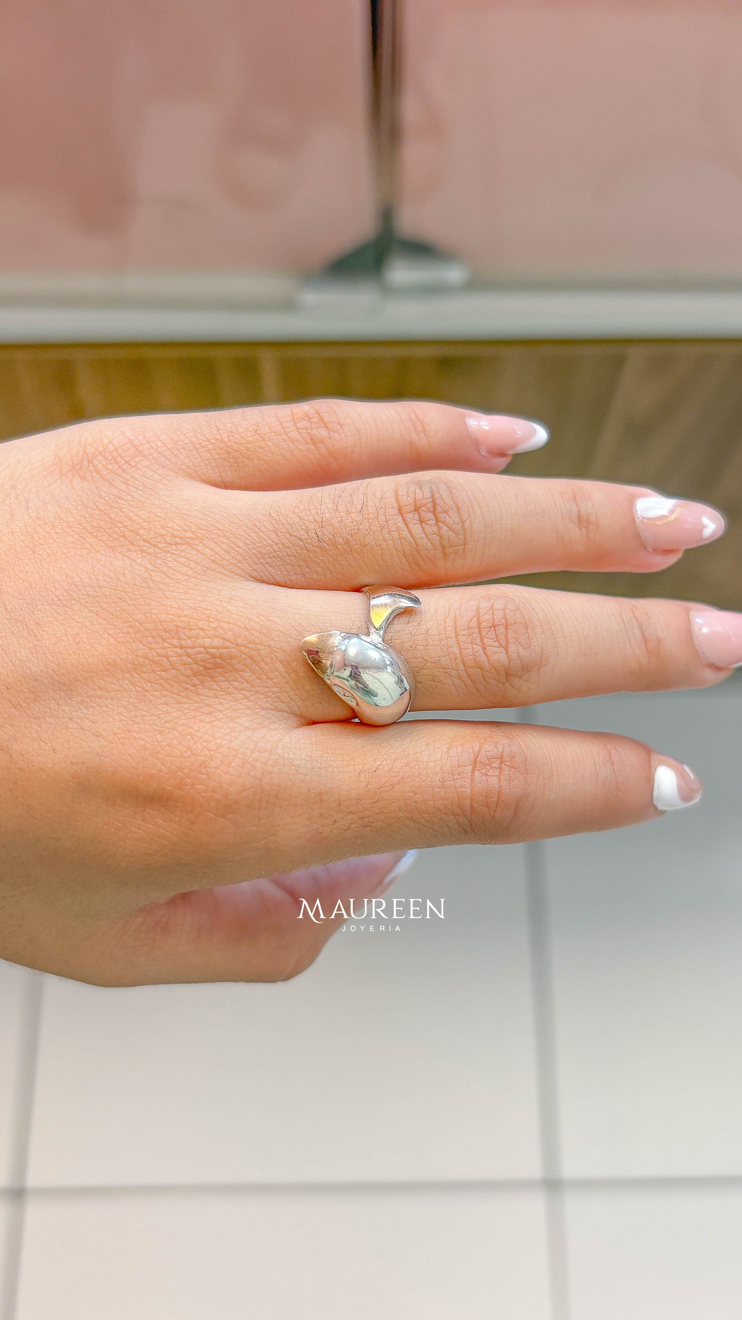 Anillo delfin - Plata/Oro