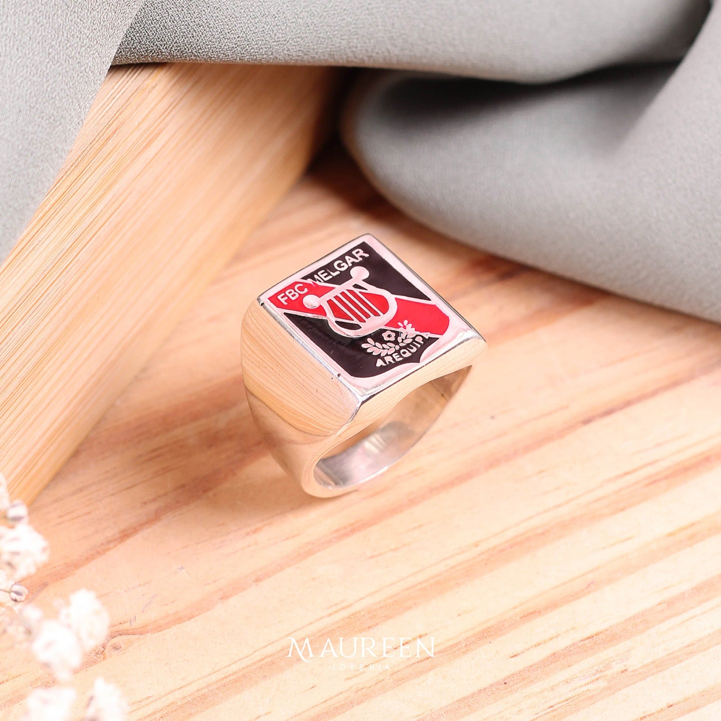 Anillo hombre melgar - Plata