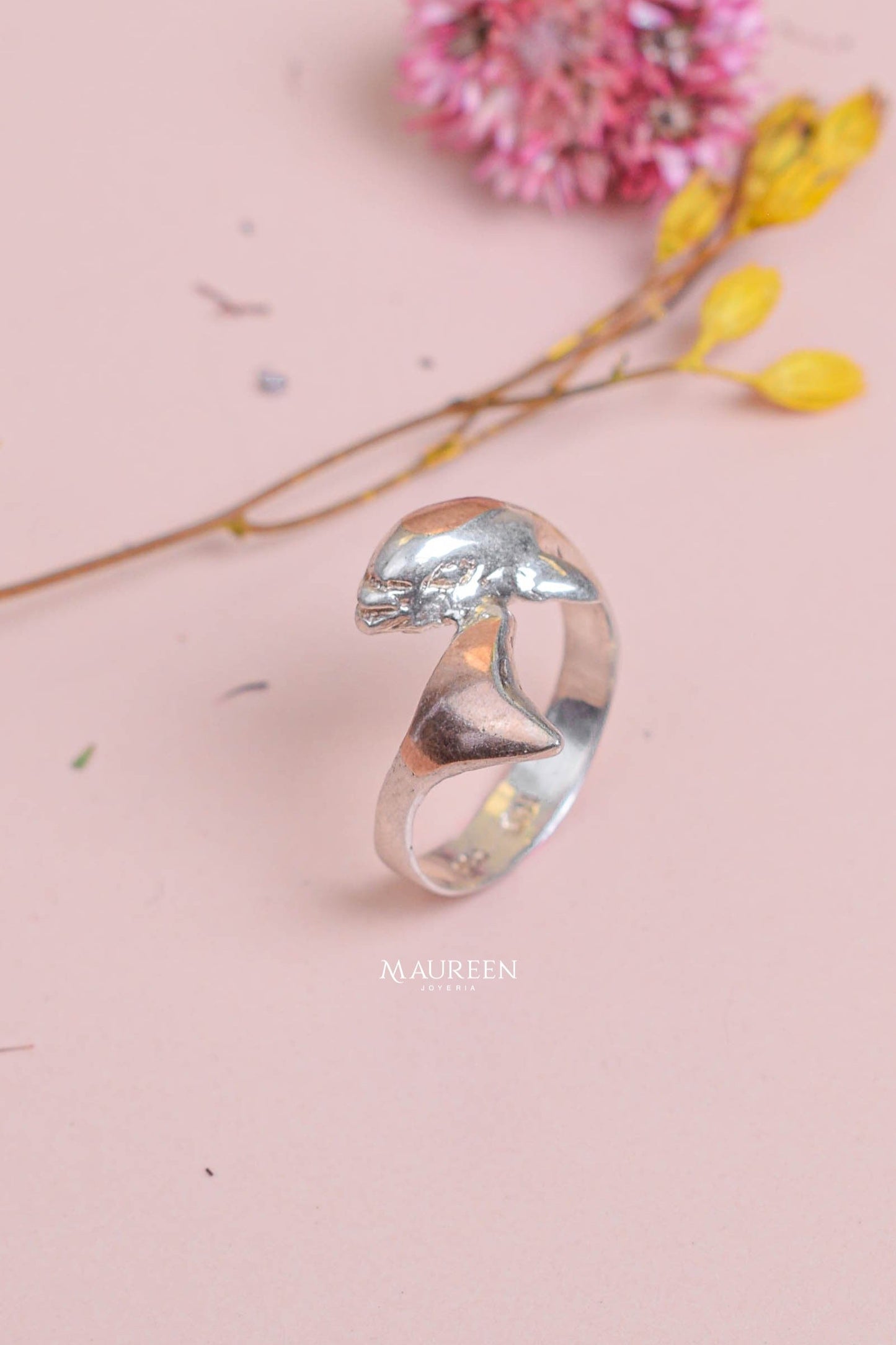 Anillo delfin - Plata/Oro