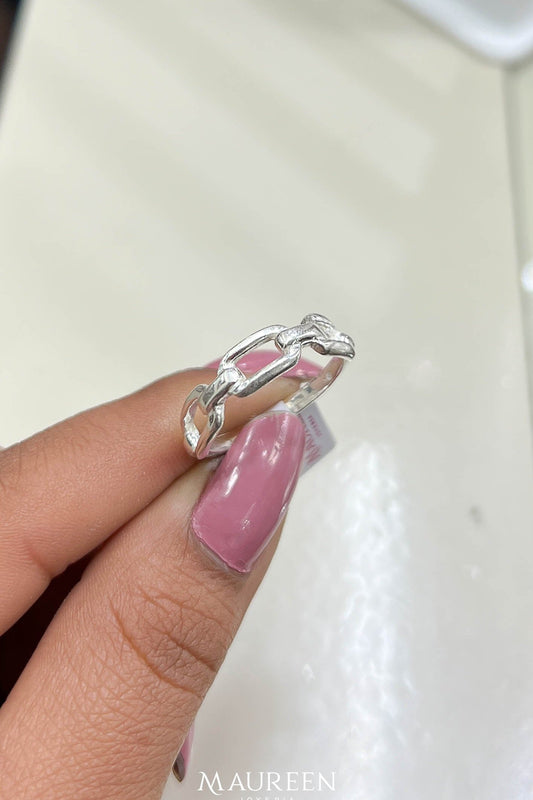 Anillo cadena - Plata