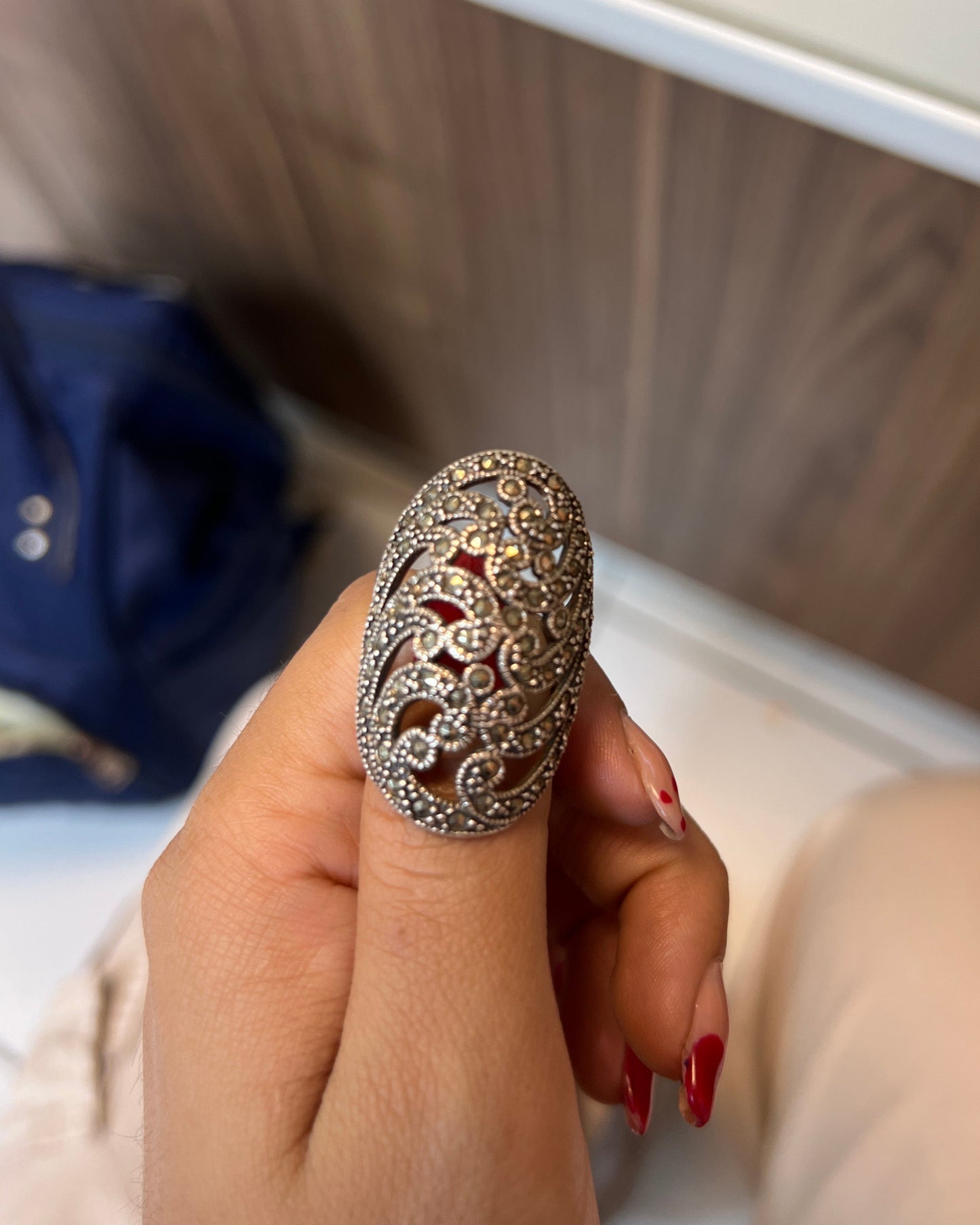 Anillo marquesita - Plata