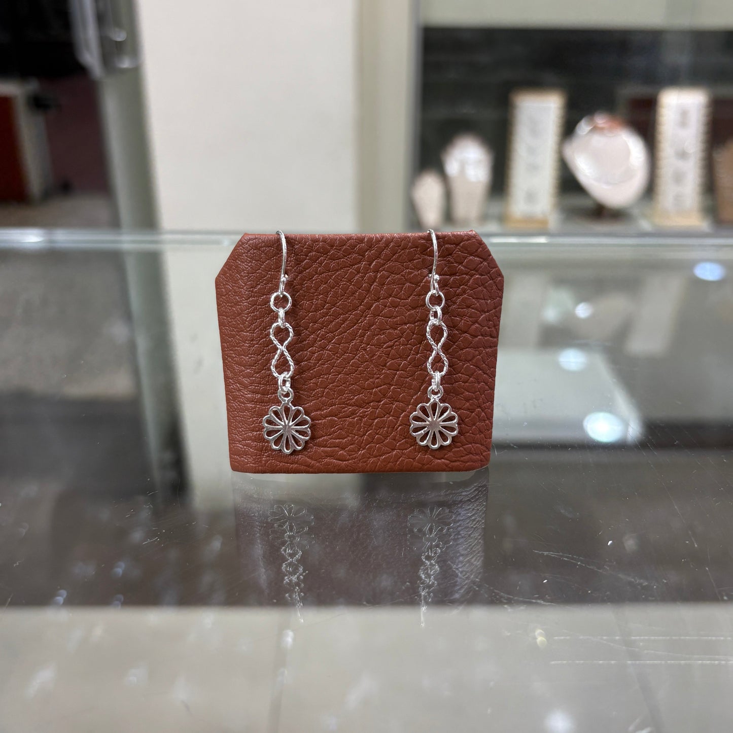 Arete infinito y mandala calada colgante - Plata