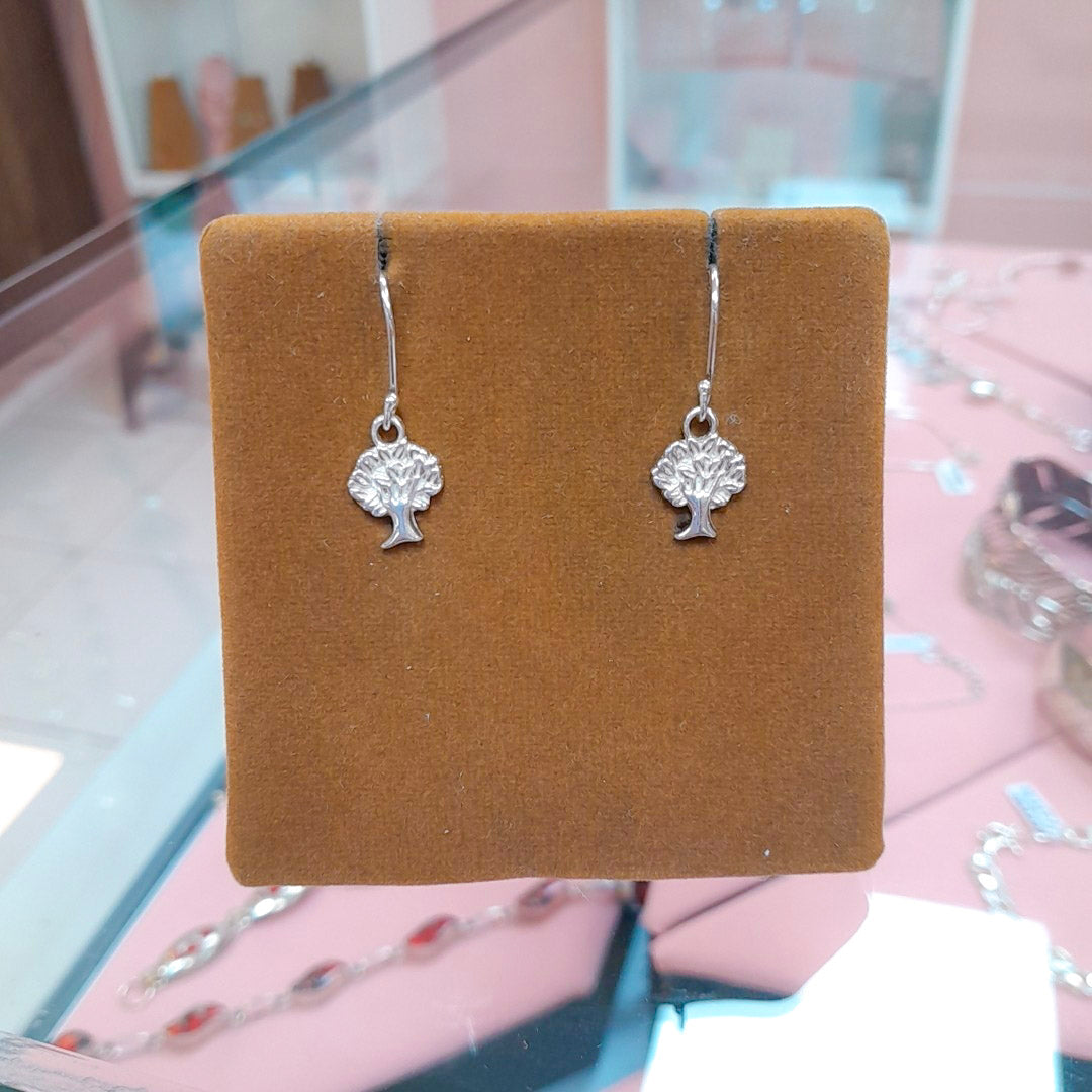 Arete arbol de la vida calado colgante - Plata