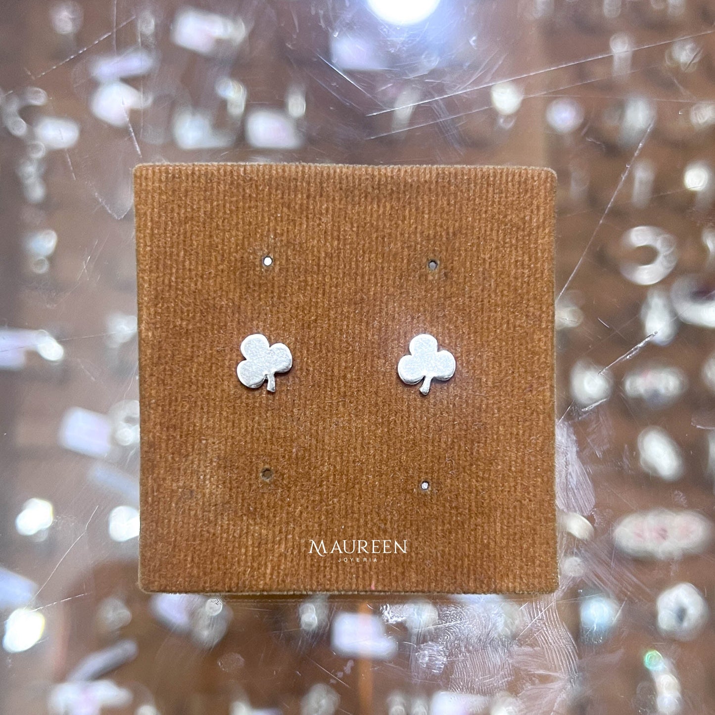 Arete trebol plano - Plata