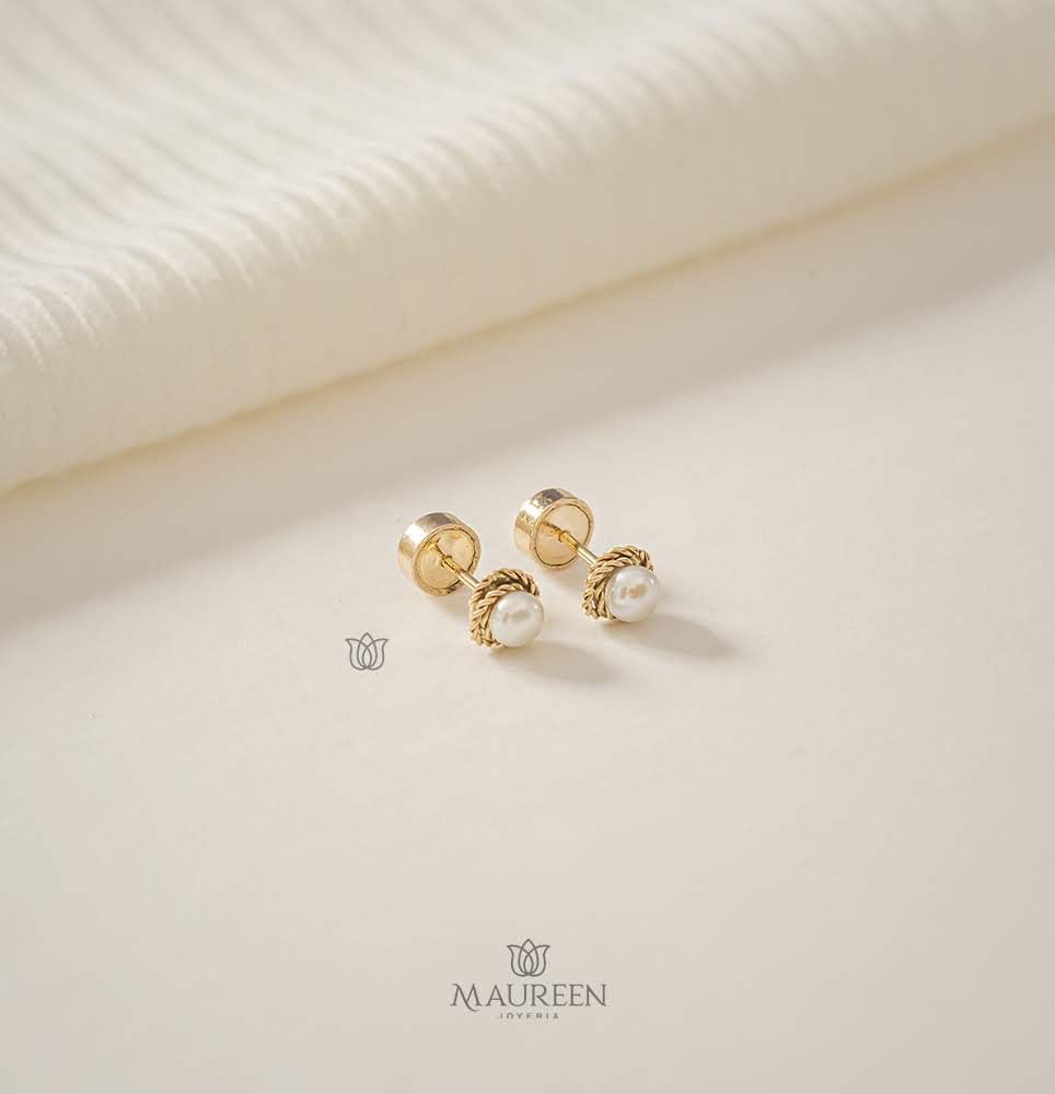 Arete abridor remolino - Oro