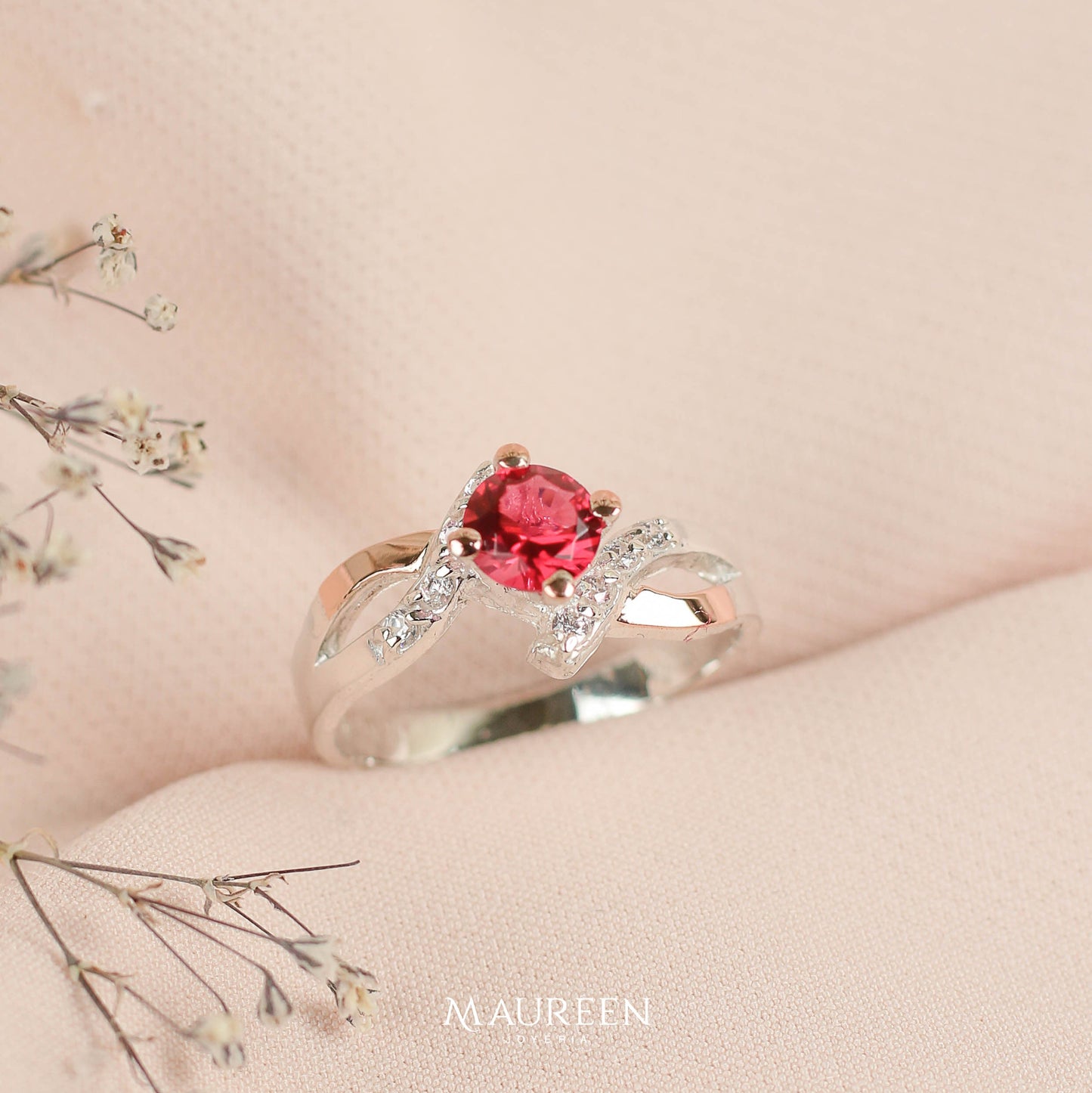 Anillo promesa joy plata/oro - Plata