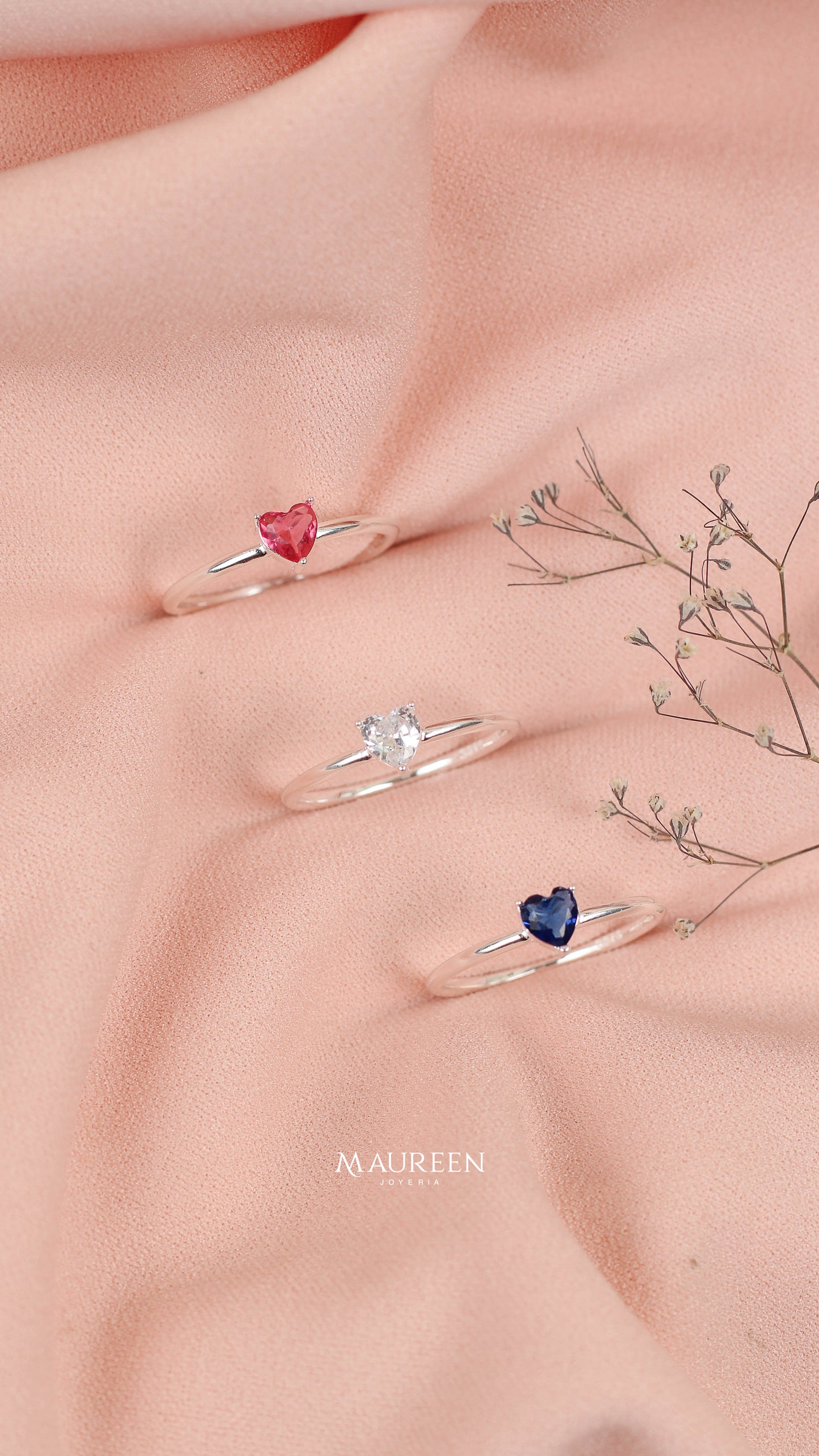 Anillo promesa corazon - Plata