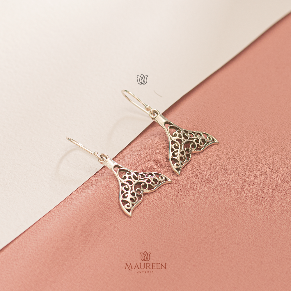 Arete cola de sirena calado