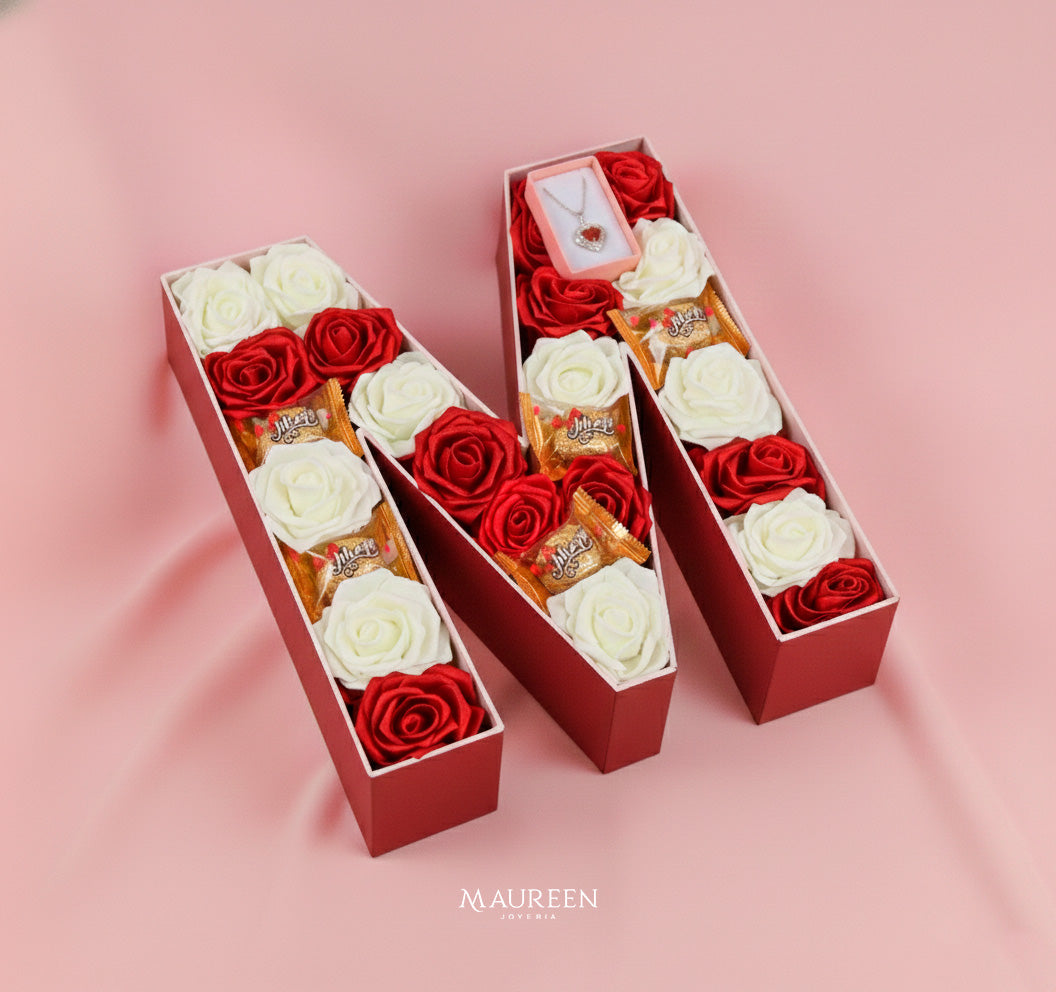 Box Letra Personalizada "M"💝- Plata