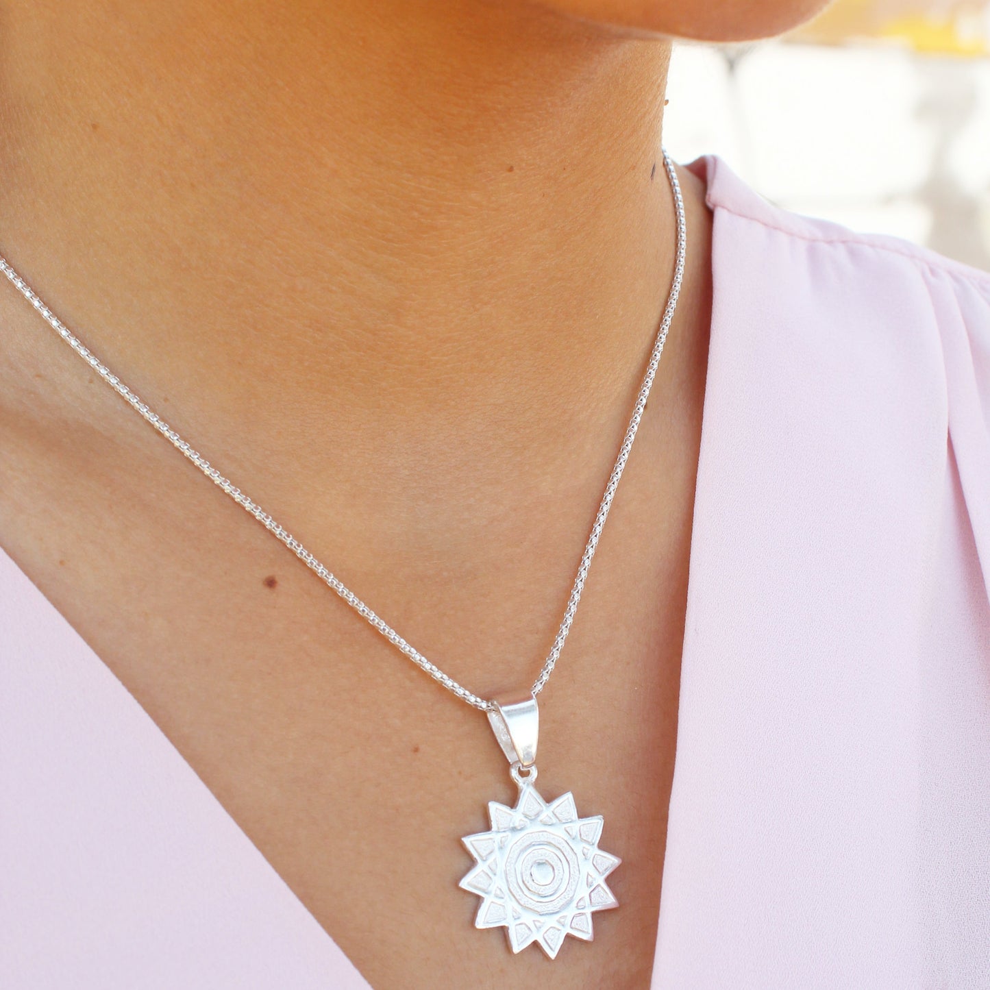 Cadena diamantada maya - Plata