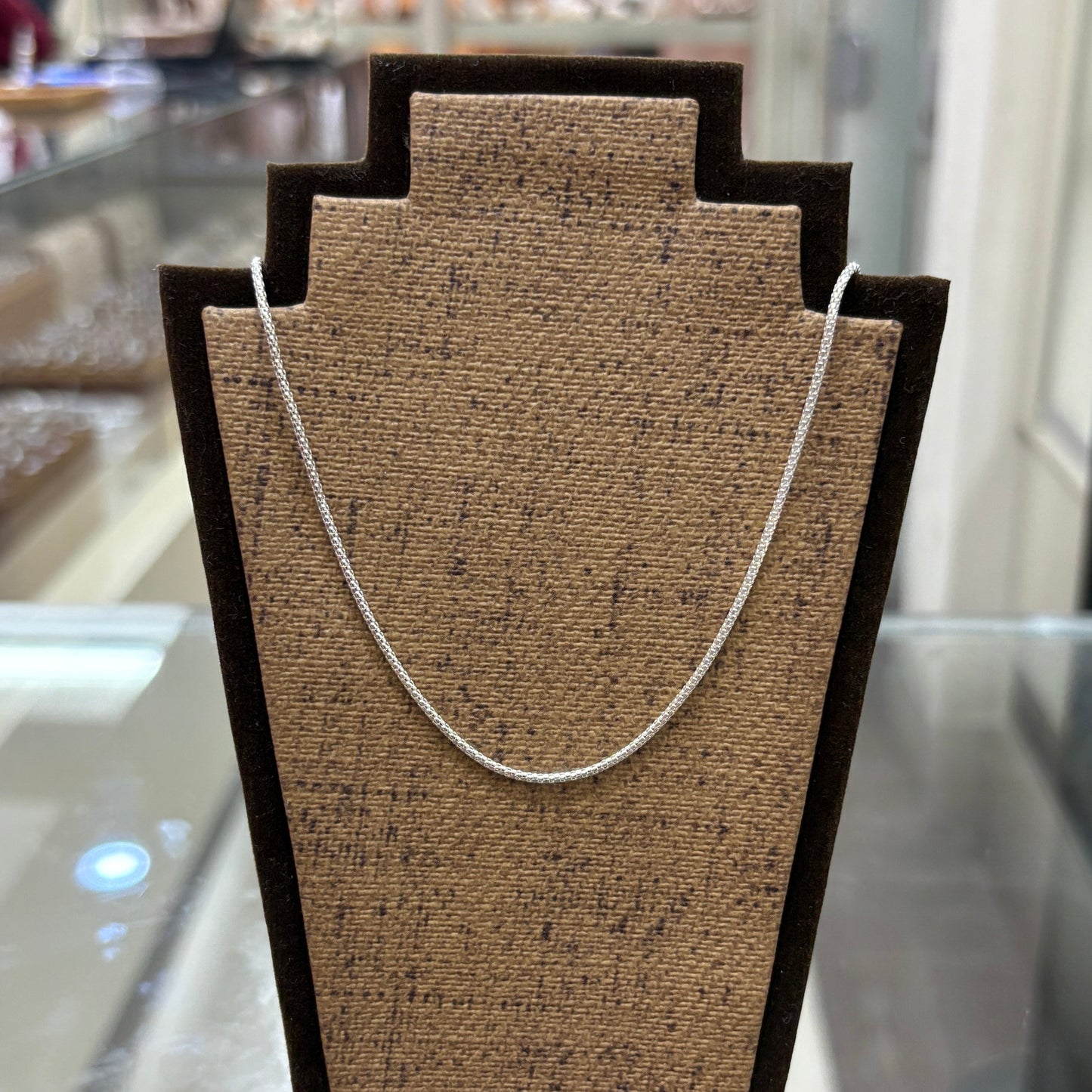 Cadena diamantada maya - Plata