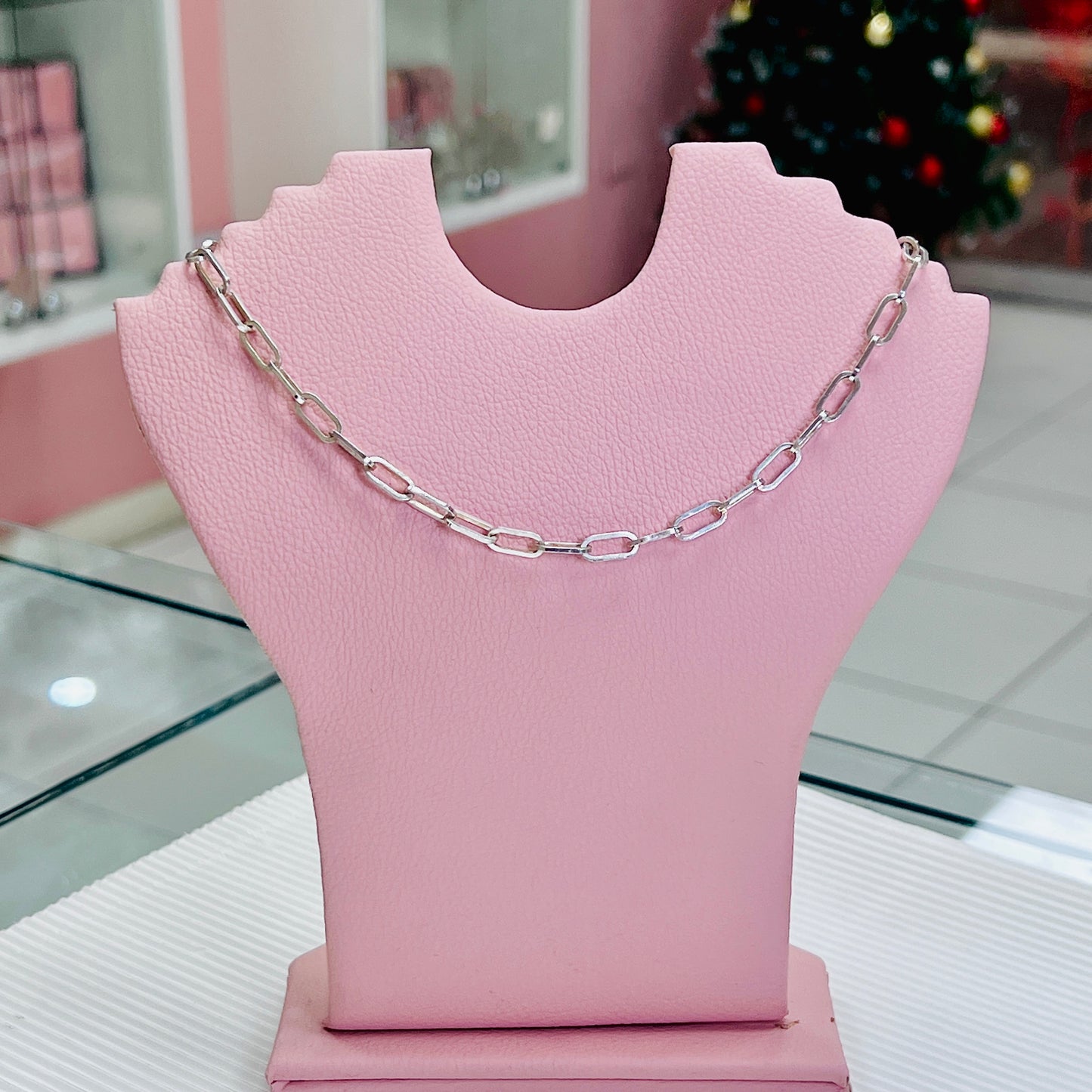 Collar choker eslabones - Plata