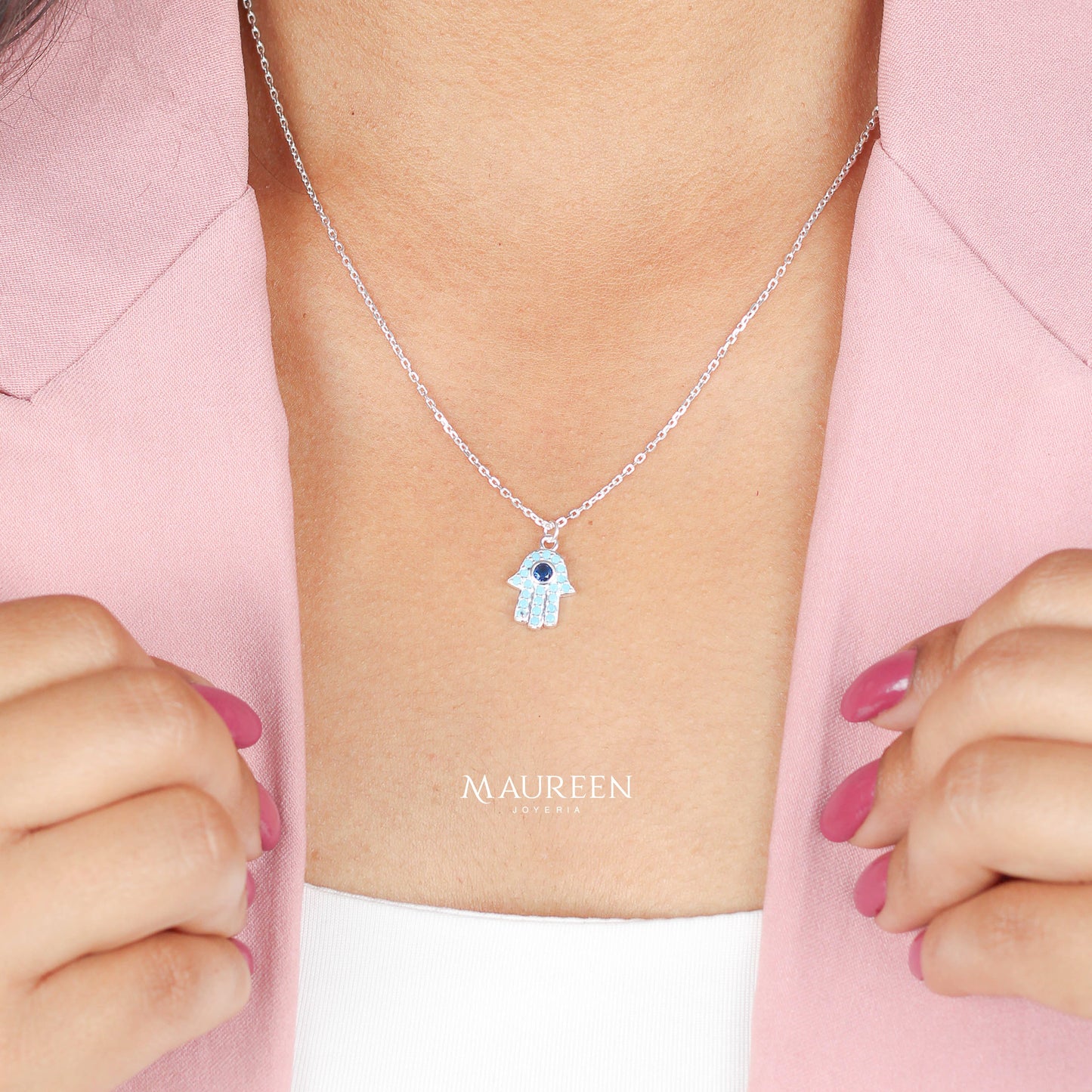 Collar mano poderosa - Plata