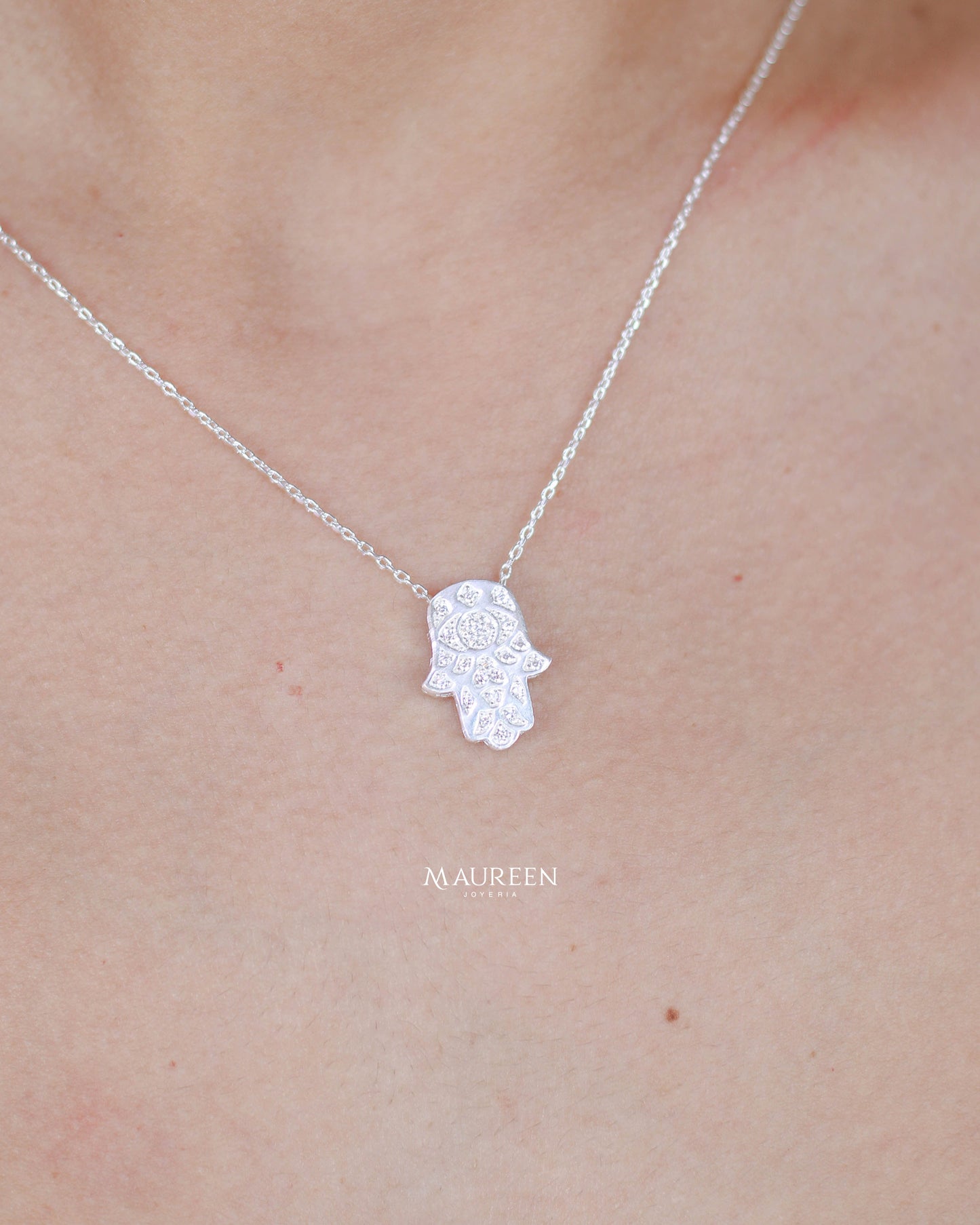 Collar mano de fatima - Plata