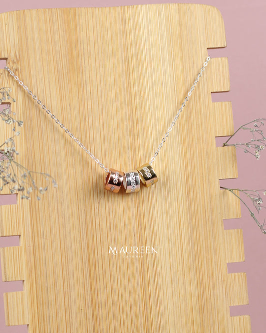 Collar tres donas - Plata/Oro