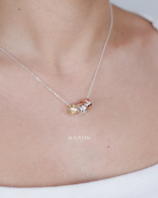 Collar tres donas - Plata/Oro