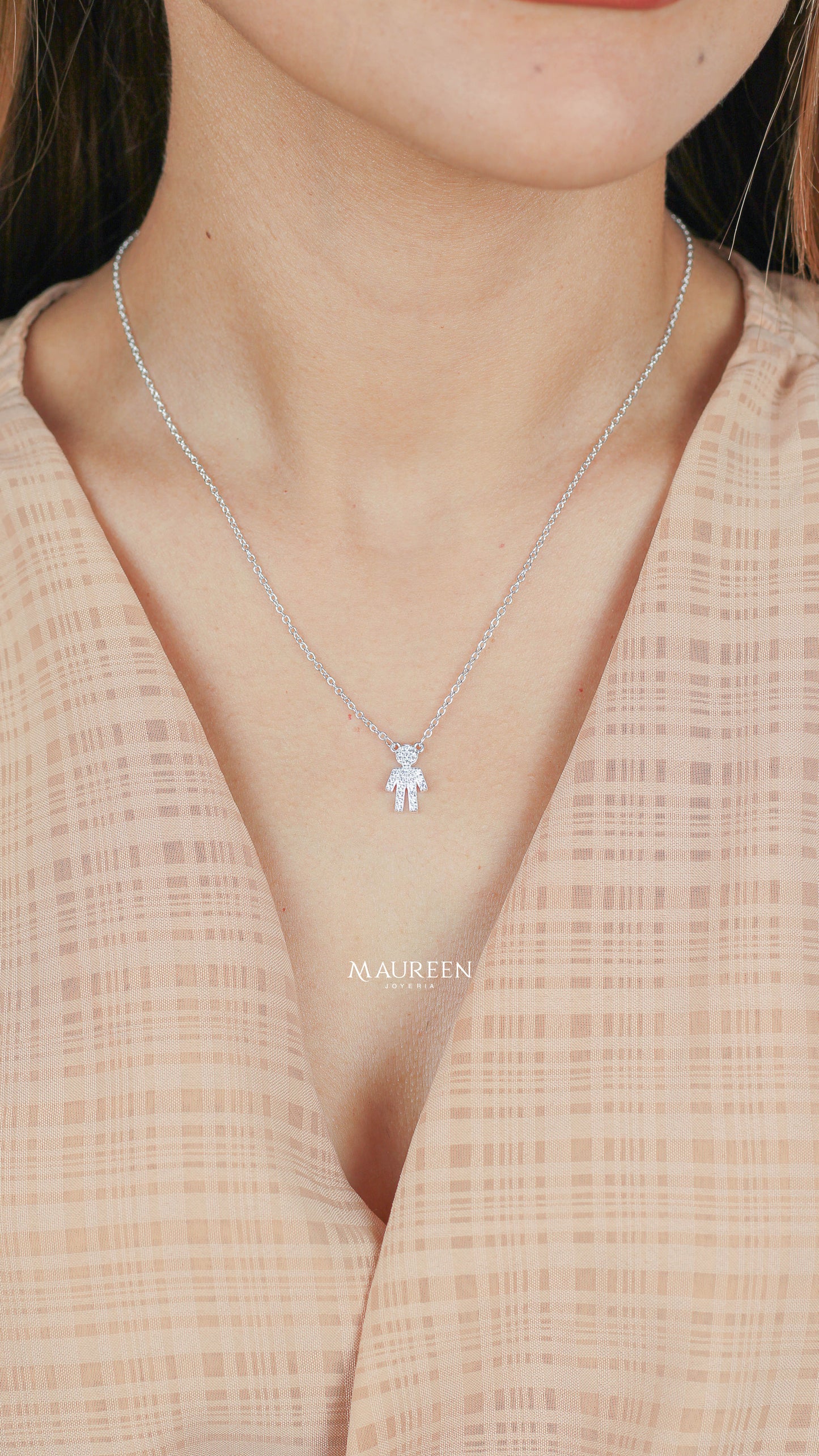 Collar niño circones - Plata