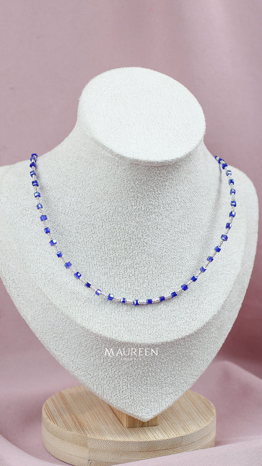 Collar muranos cuadrados - Plata