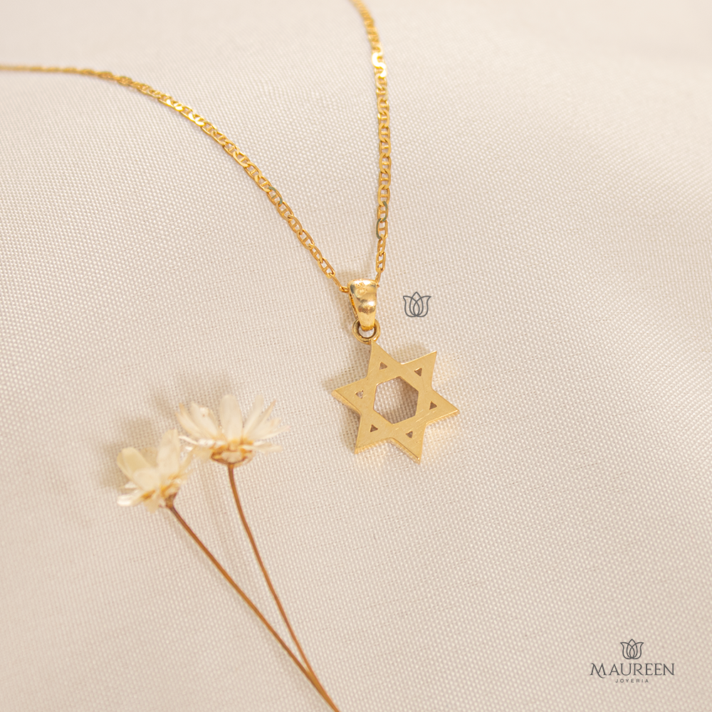 Dije estrella de David - Oro