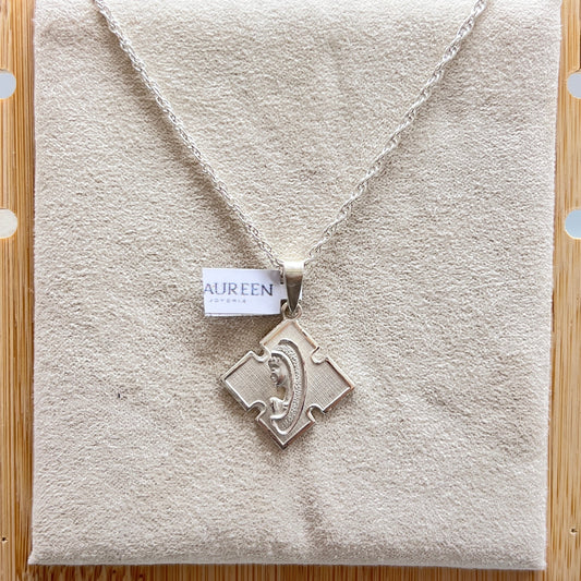 Dije Virgen Madona rombo - plata