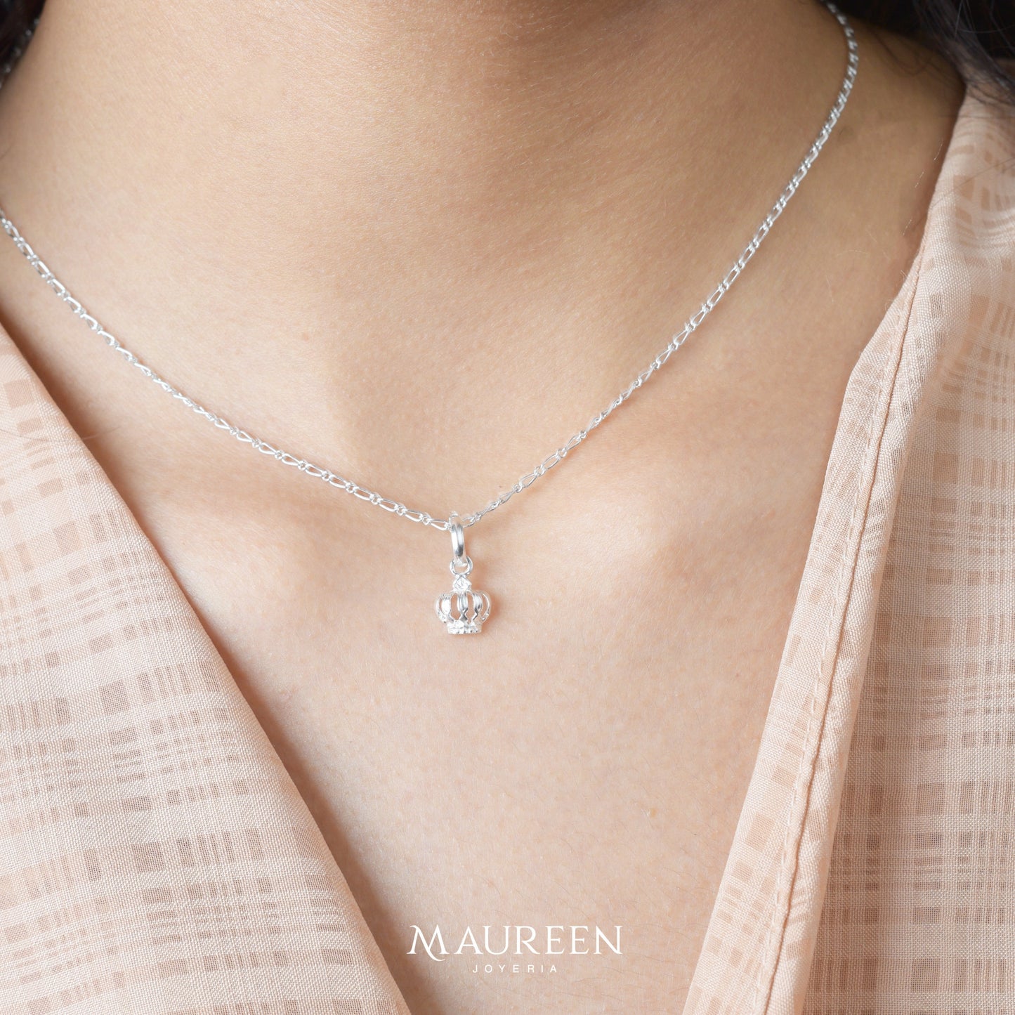 Dije corona pequeña - Plata