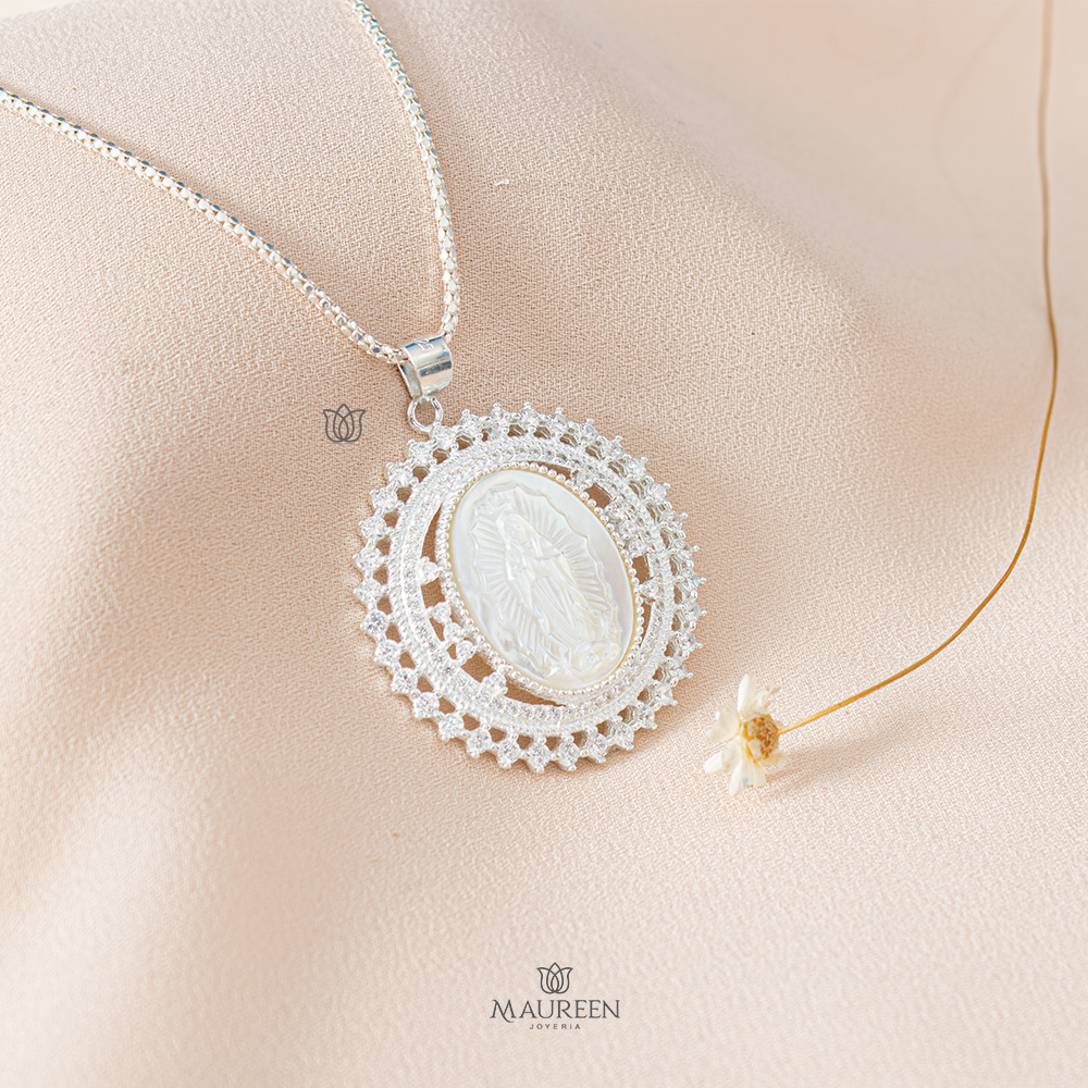 Dije virgen de guadalupe nacar