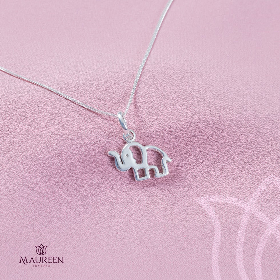 Dije elefante calado - Plata