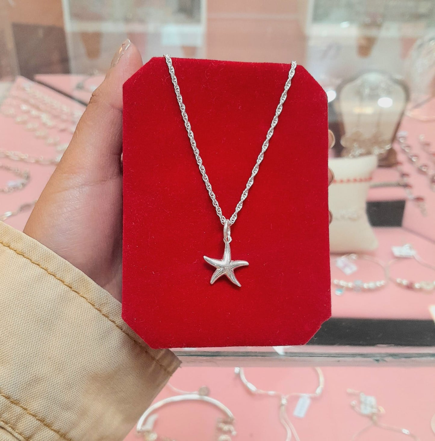 Dije estrella de mar - Plata