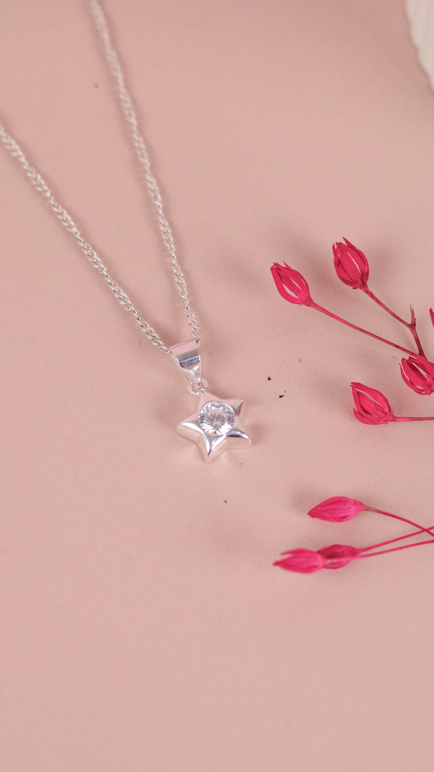 Dije estrella con circon - Plata