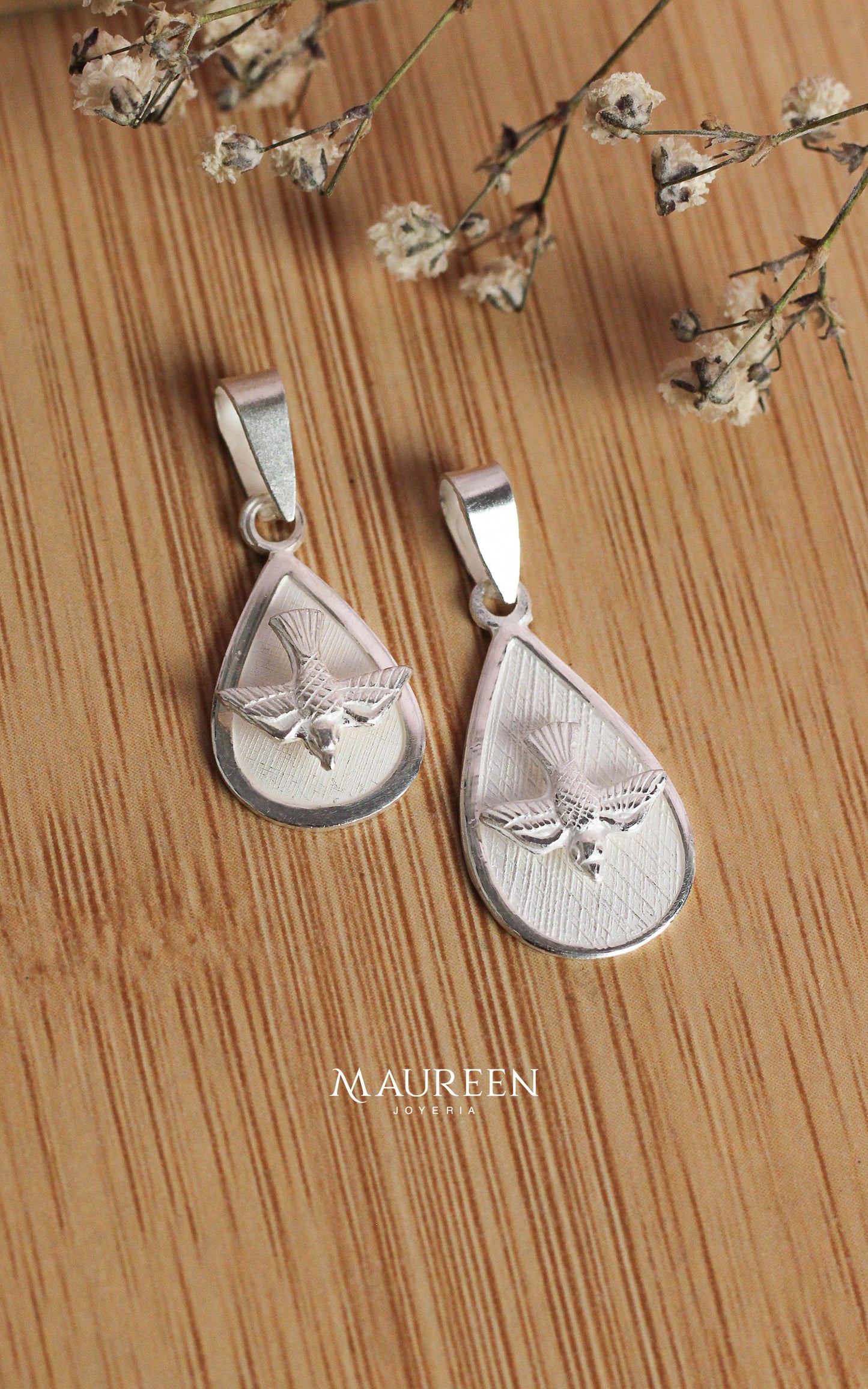 Dije espiritu santo gota - plata