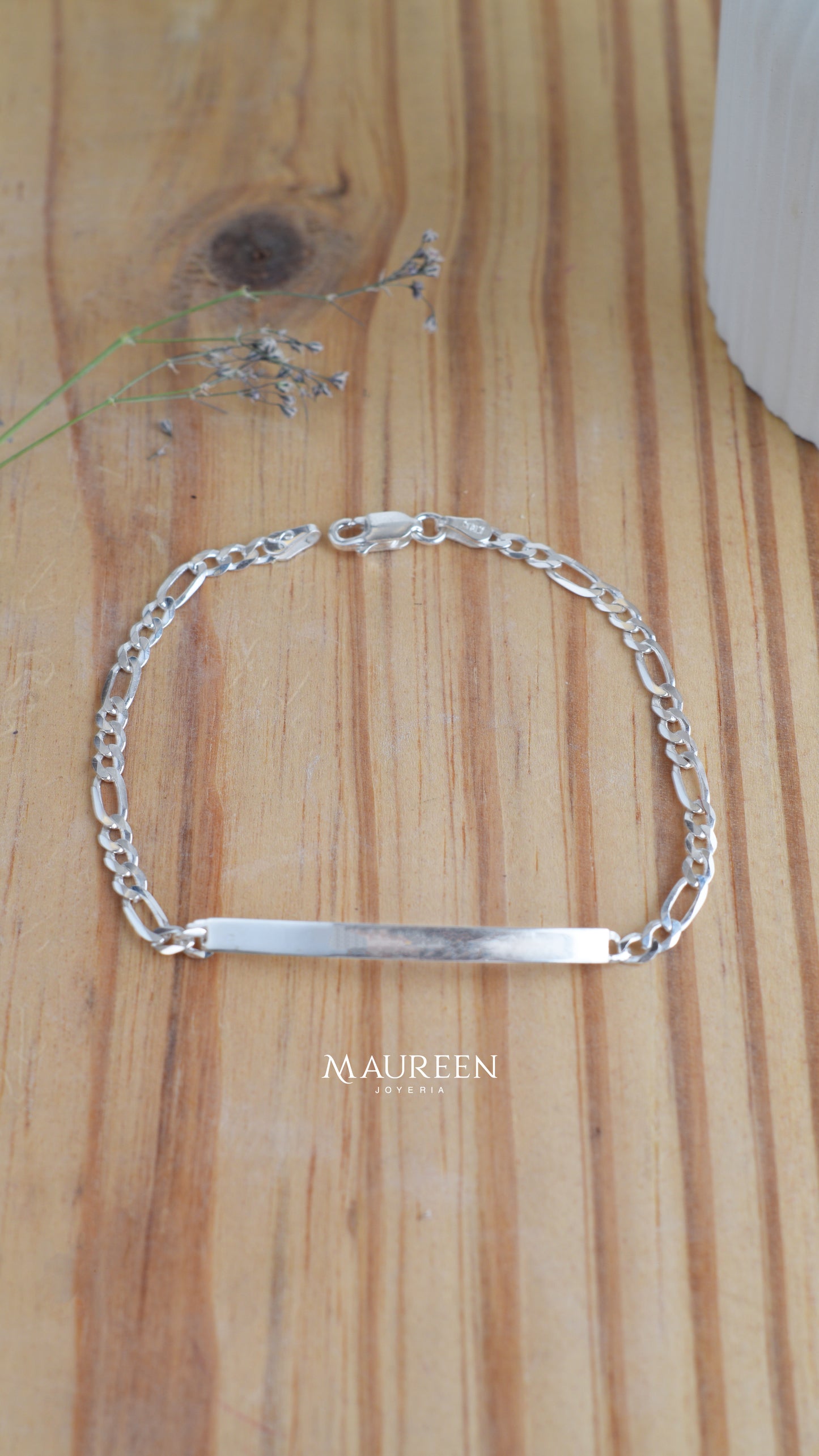 Esclava cuadrada cadena cartier - Plata