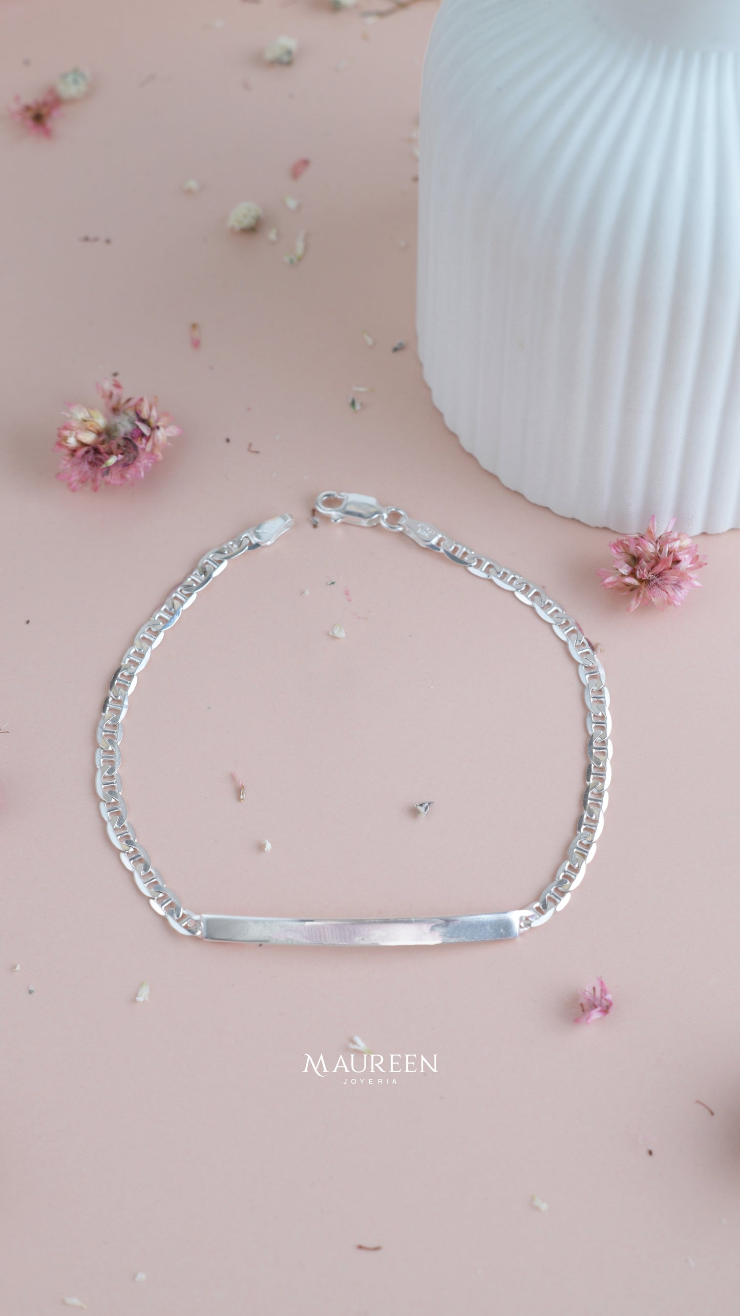 Esclava cuadrada cadena gucci para pareja - Plata