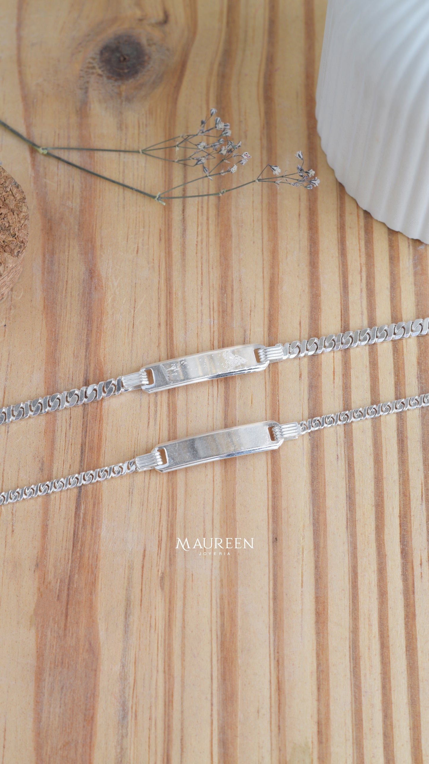 Esclava cuadrada cadena gucci para pareja - Plata