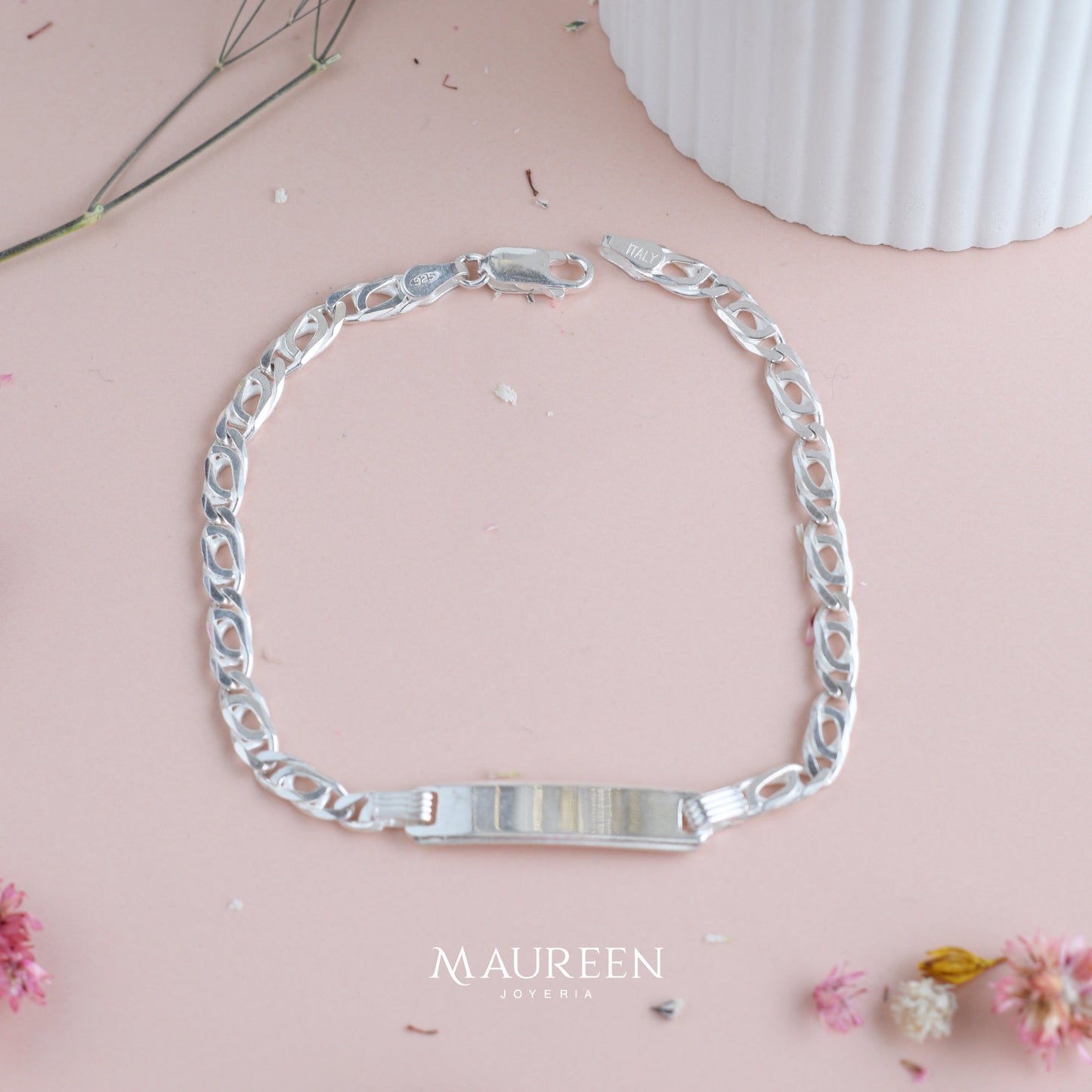 Esclava cuadrada gucci abierta mujer - Plata