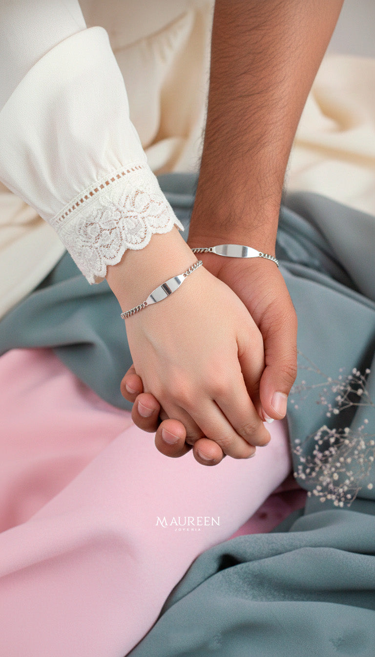 Esclava ovalada cadena lomo de corvina - Plata