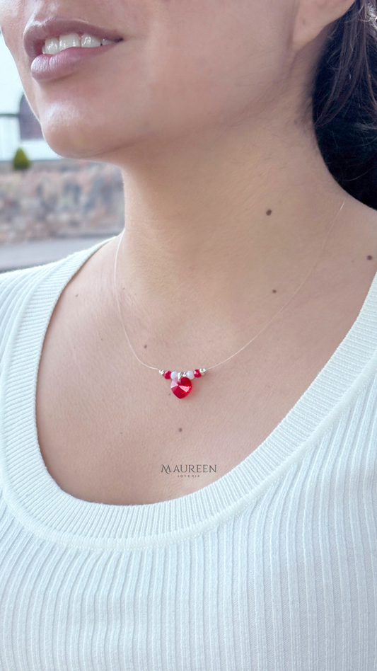 Collar invisible Mi Perú - Plata