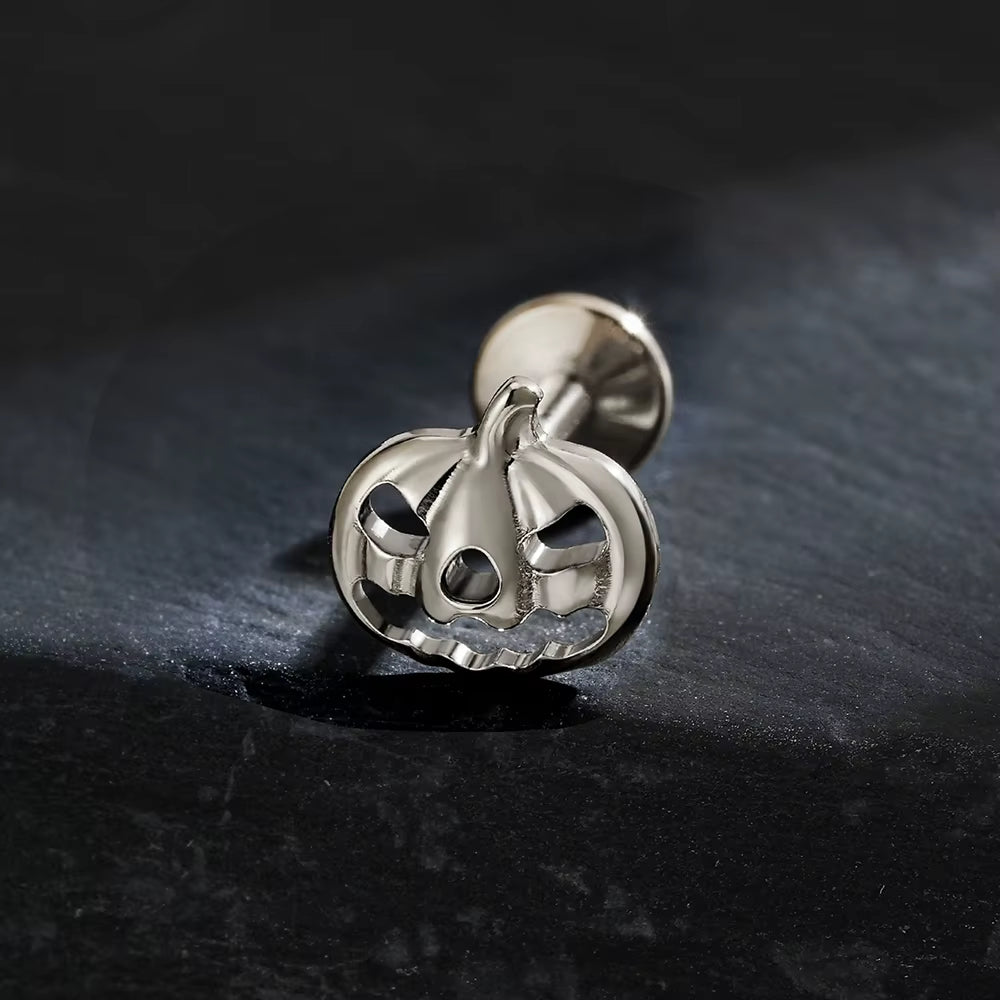 Arete piercing calabaza - Titanio Quirurgico