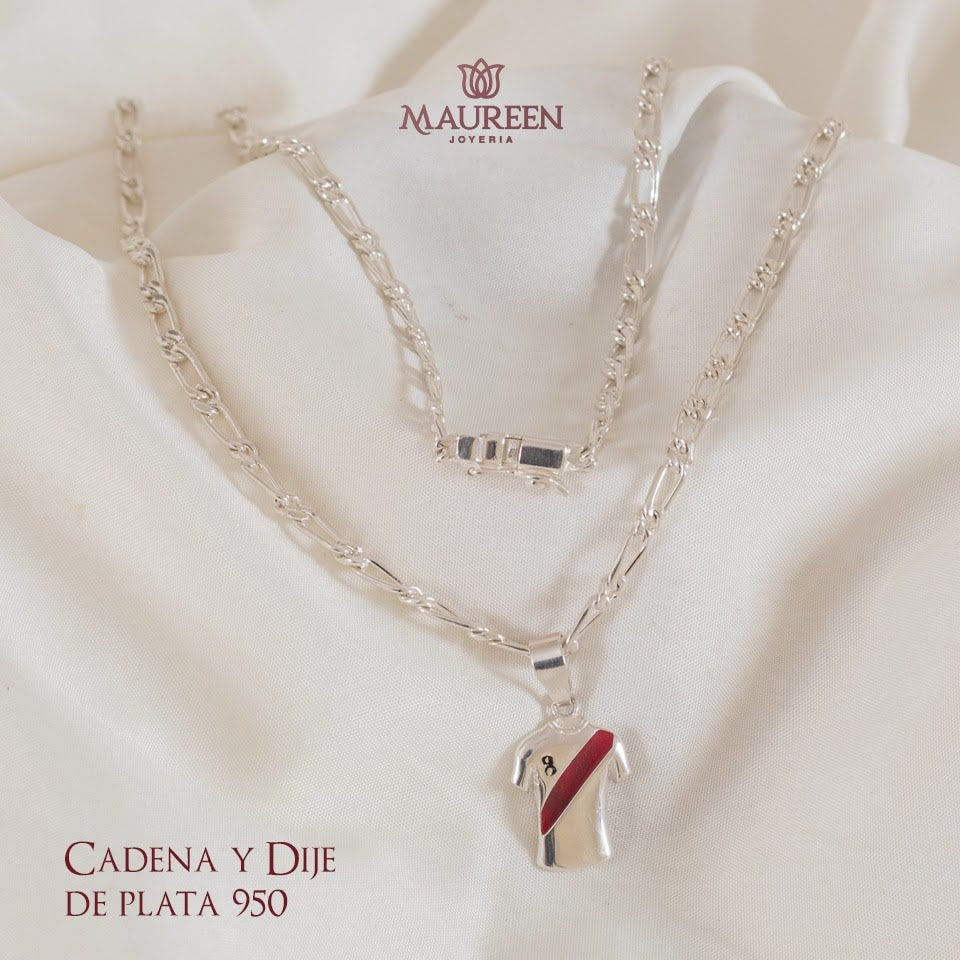 Dije camiseta del Perú - Plata