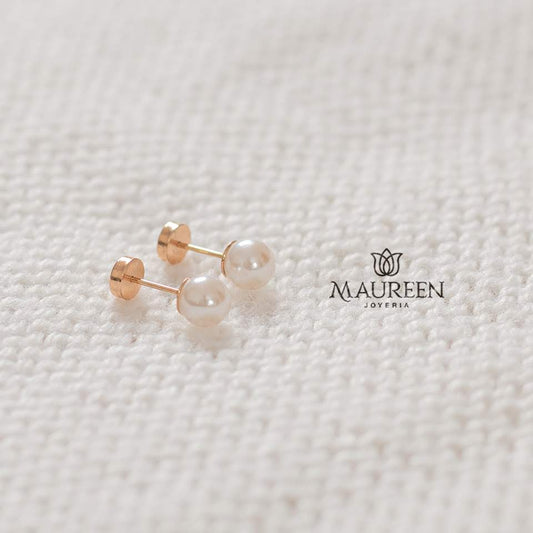 Aretes abridor perla - Oro