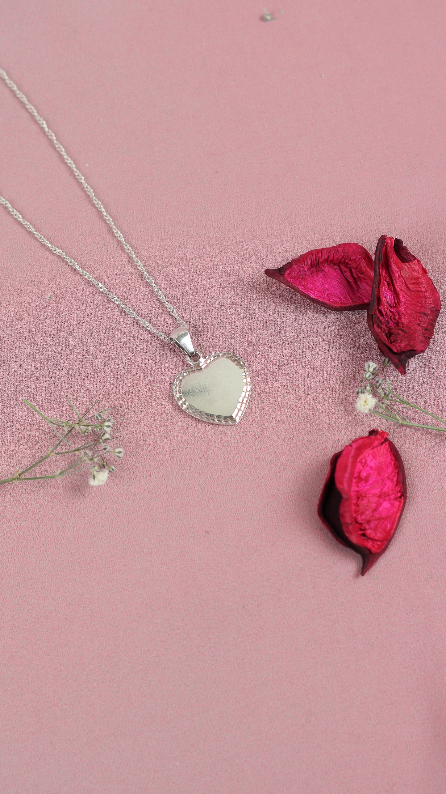 Dije corazon placa - Plata