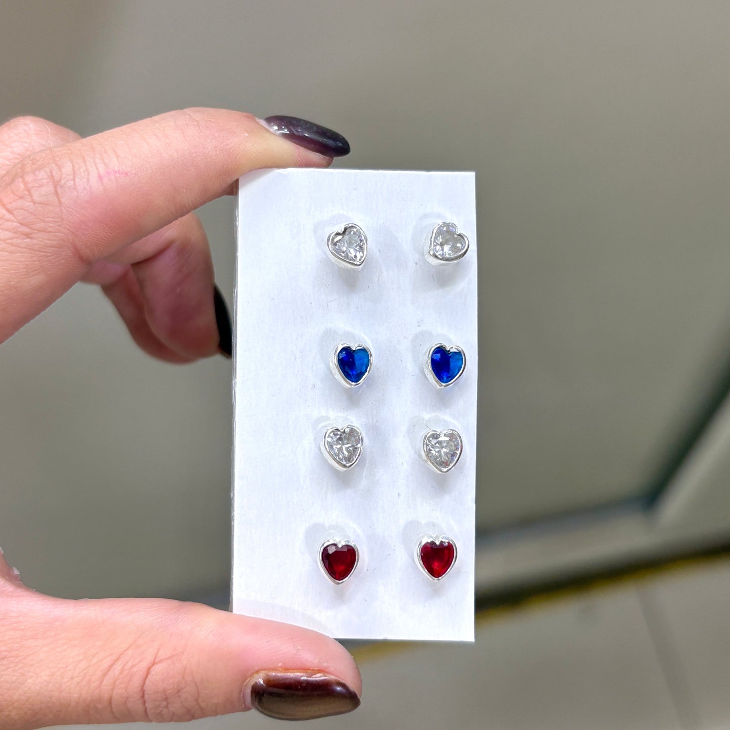 Arete tornillo corazon - Plata