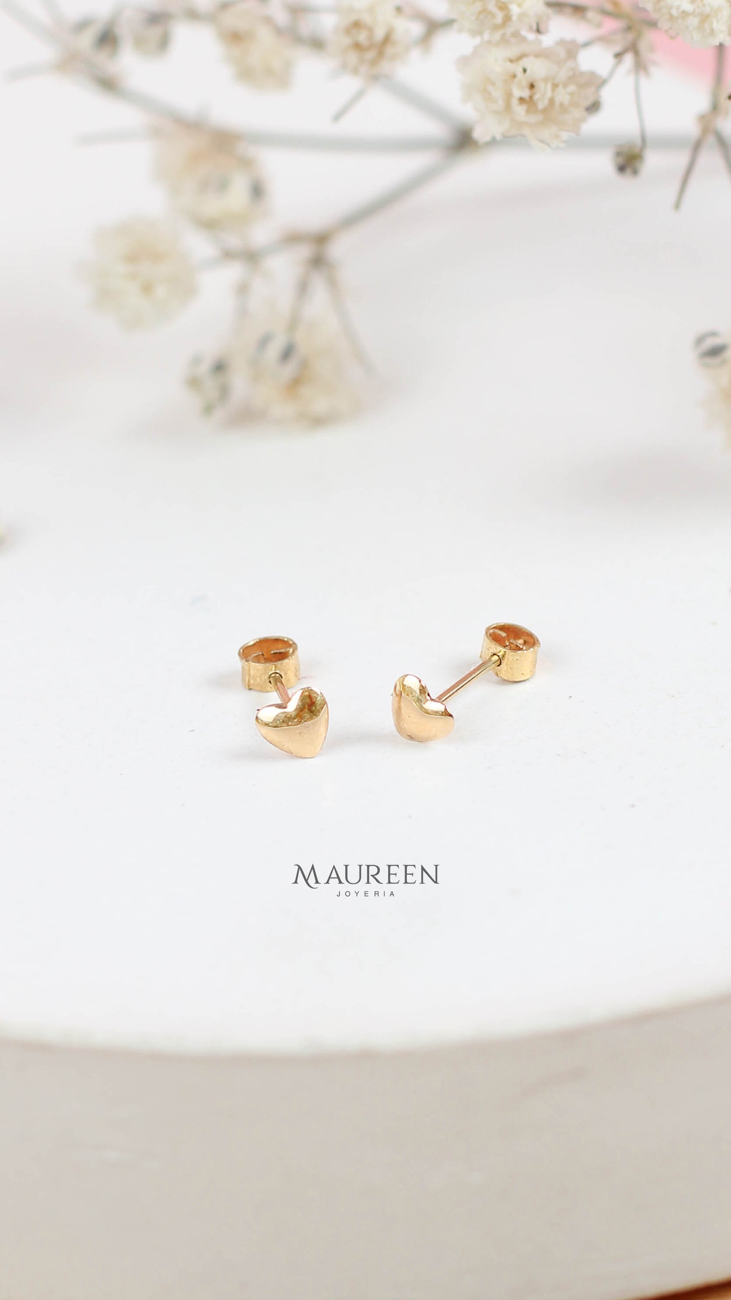 Aretes abridores tic corazon - Oro