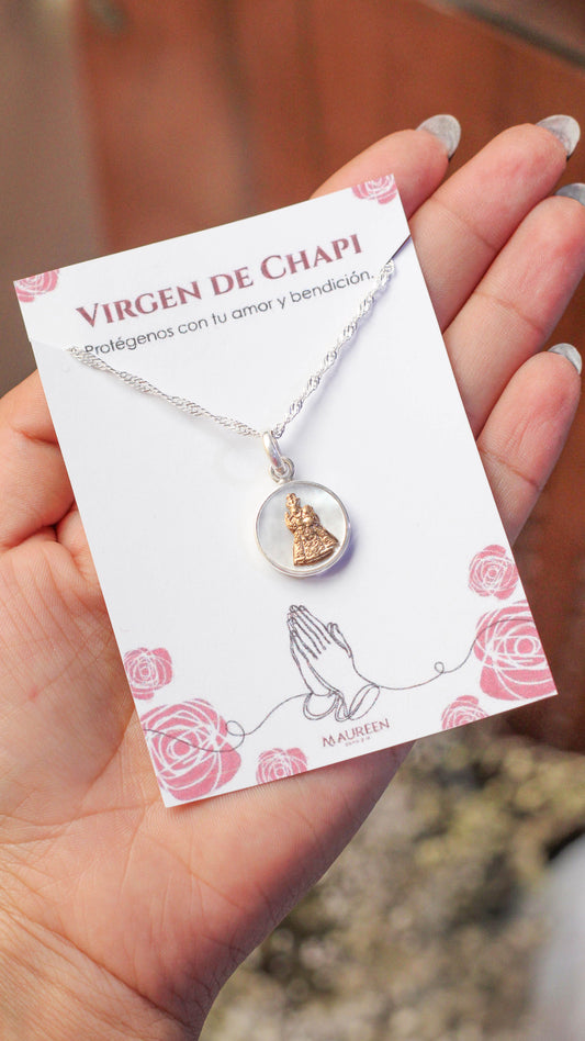 Dije Virgen de Chapi - Plata/ Oro