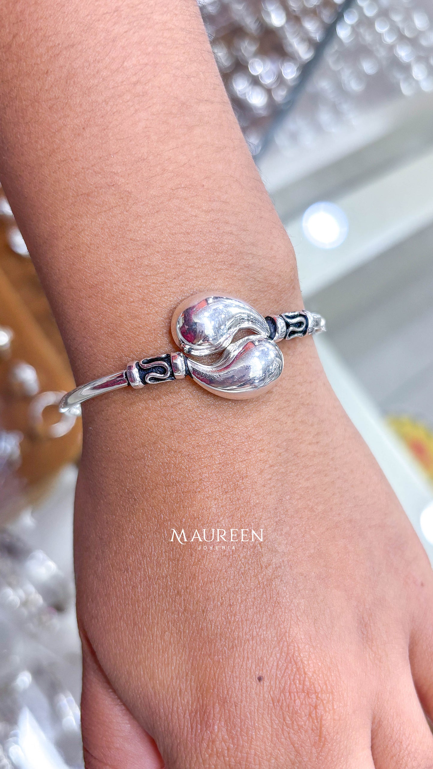 Puñera gota - Plata quemada